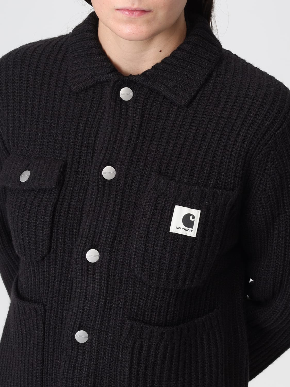 CARHARTT WIP 스웨터: 코트 여성 Carhartt Wip, 블랙 - Img 4