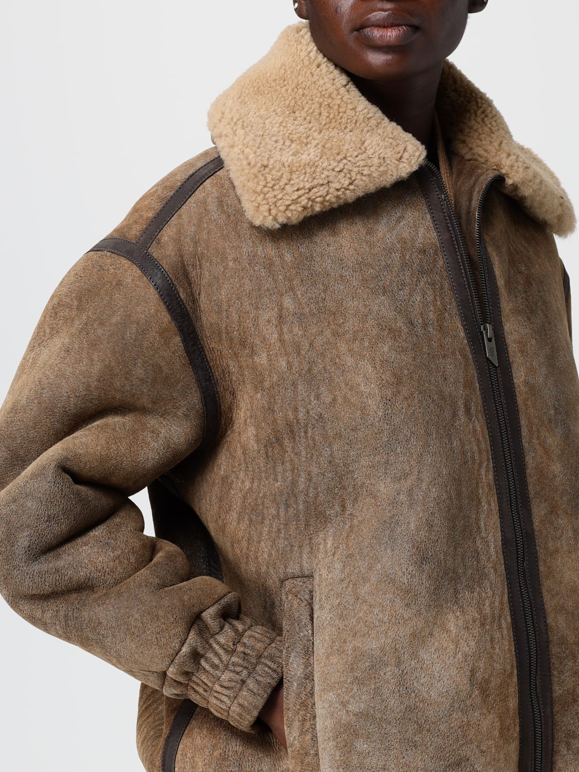 SALVATORE SANTORO PELLICCIA: Shearling Salvatore Santoro, Marrone - Img 4
