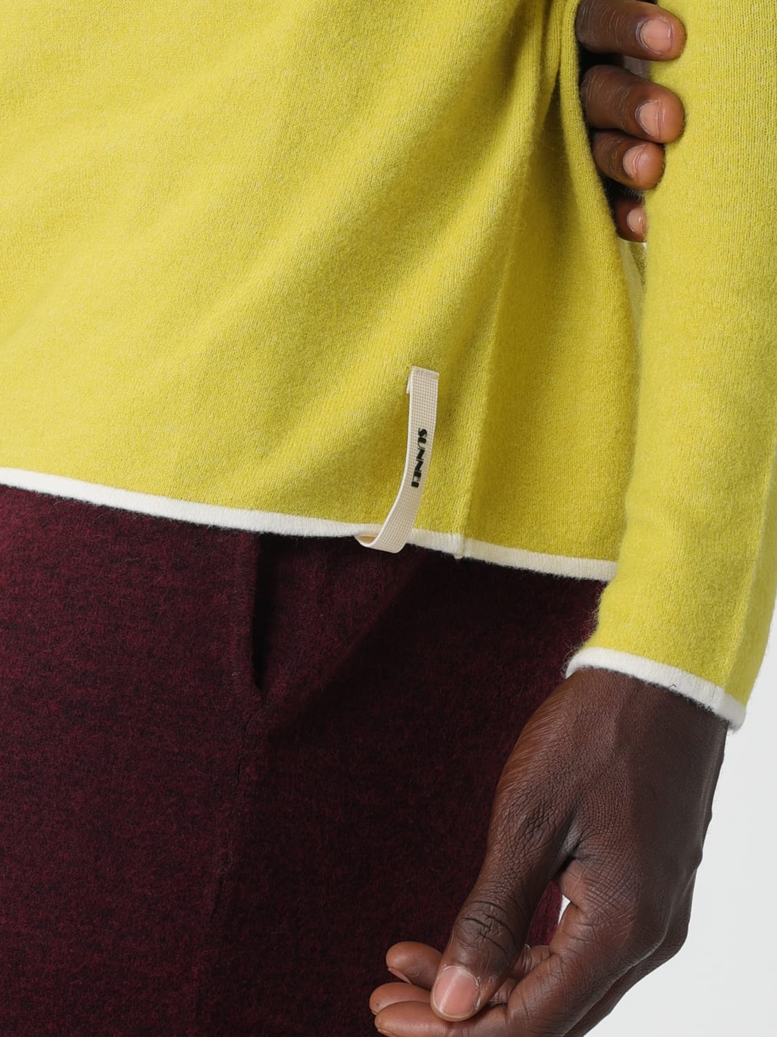 SUNNEI PULLOVER: Pullover herren Sunnei, Gelb - Img 5