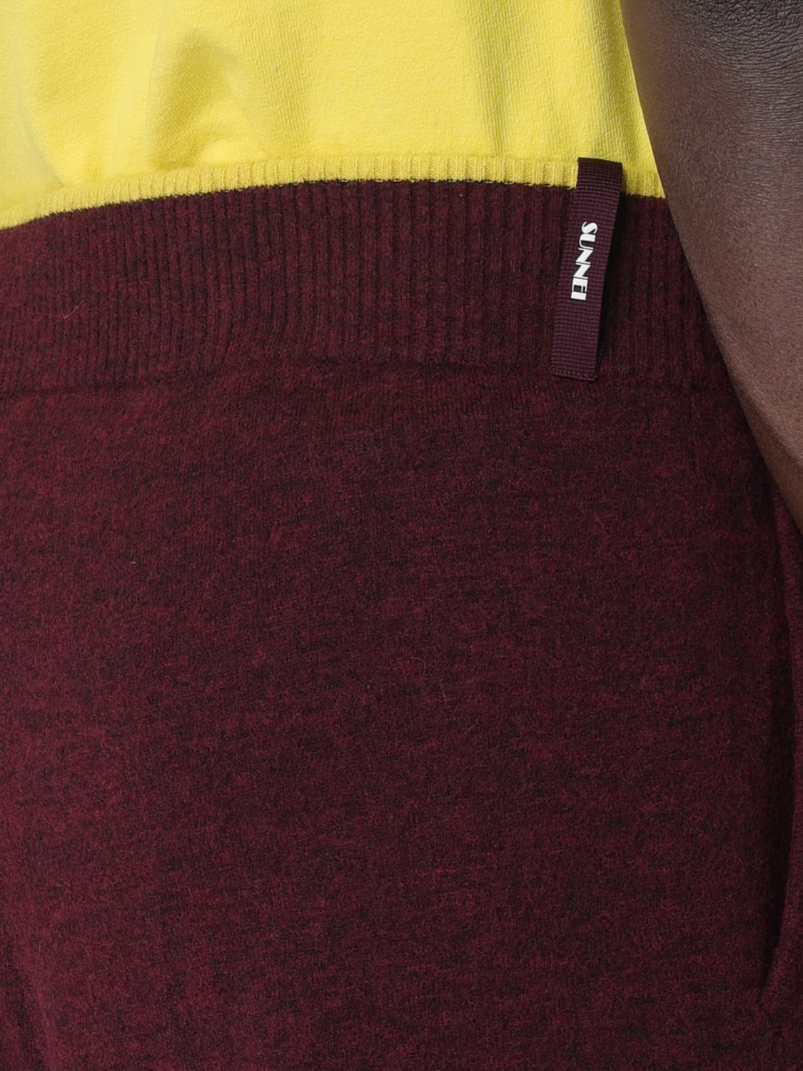 SUNNEI HOSE: Hose herren Sunnei, Burgunderrot - Img 5