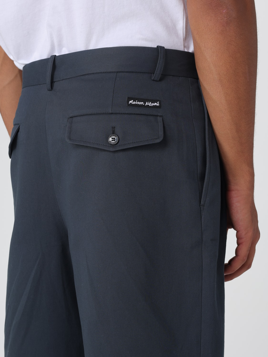 MAISON KITSUNÉ PANTS: Pants men Maison KitsunÉ, Black - Img 3