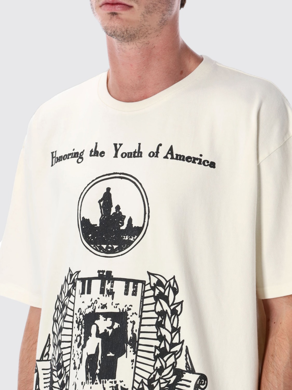 RHUDE CAMISETA: Camiseta hombre Rhude, Blanco - Img 3