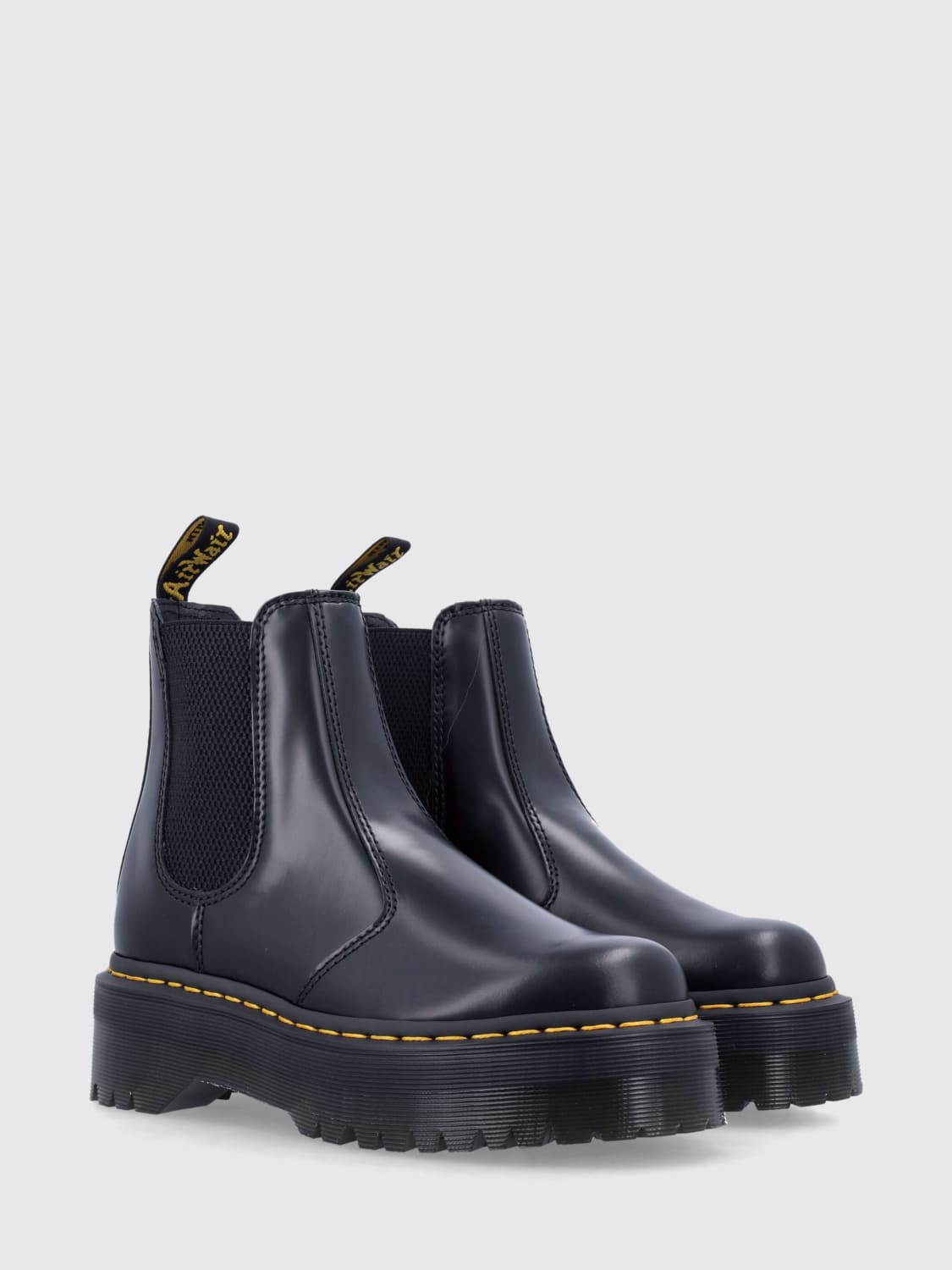 DR. MARTENS BOOTS: Flat shoes woman Dr. Martens, Black - Img 2