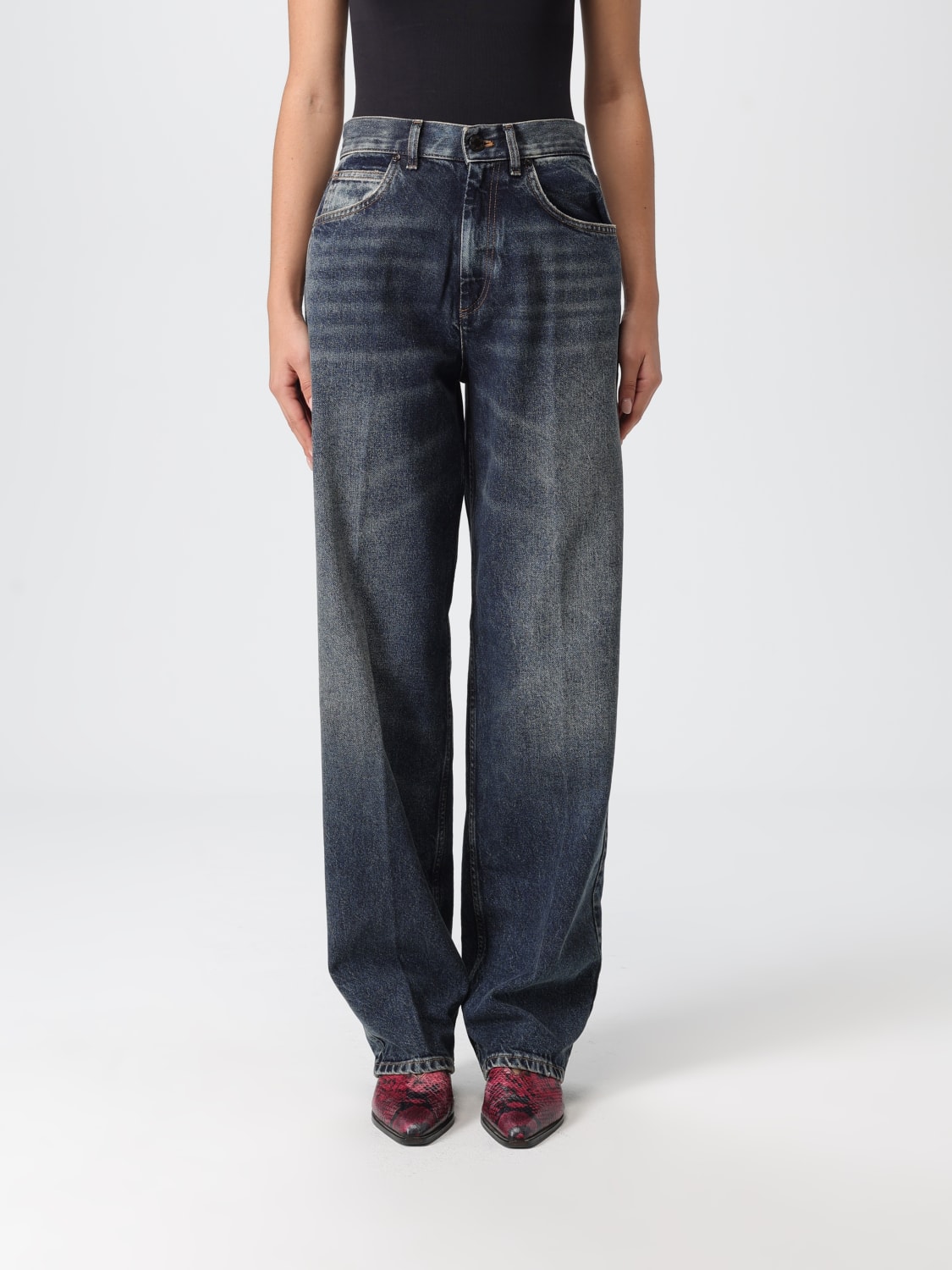 PT TORINO 牛仔裤: 牛仔裤 女士 Pt Torino, 蓝色 - Img 1