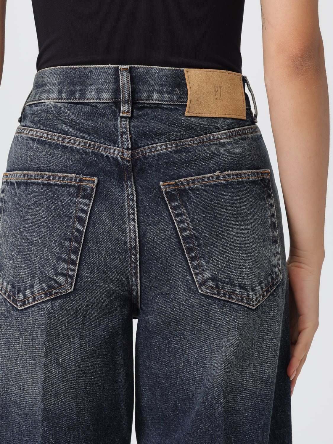 PT TORINO 牛仔裤: 牛仔裤 女士 Pt Torino, 蓝色 - Img 3