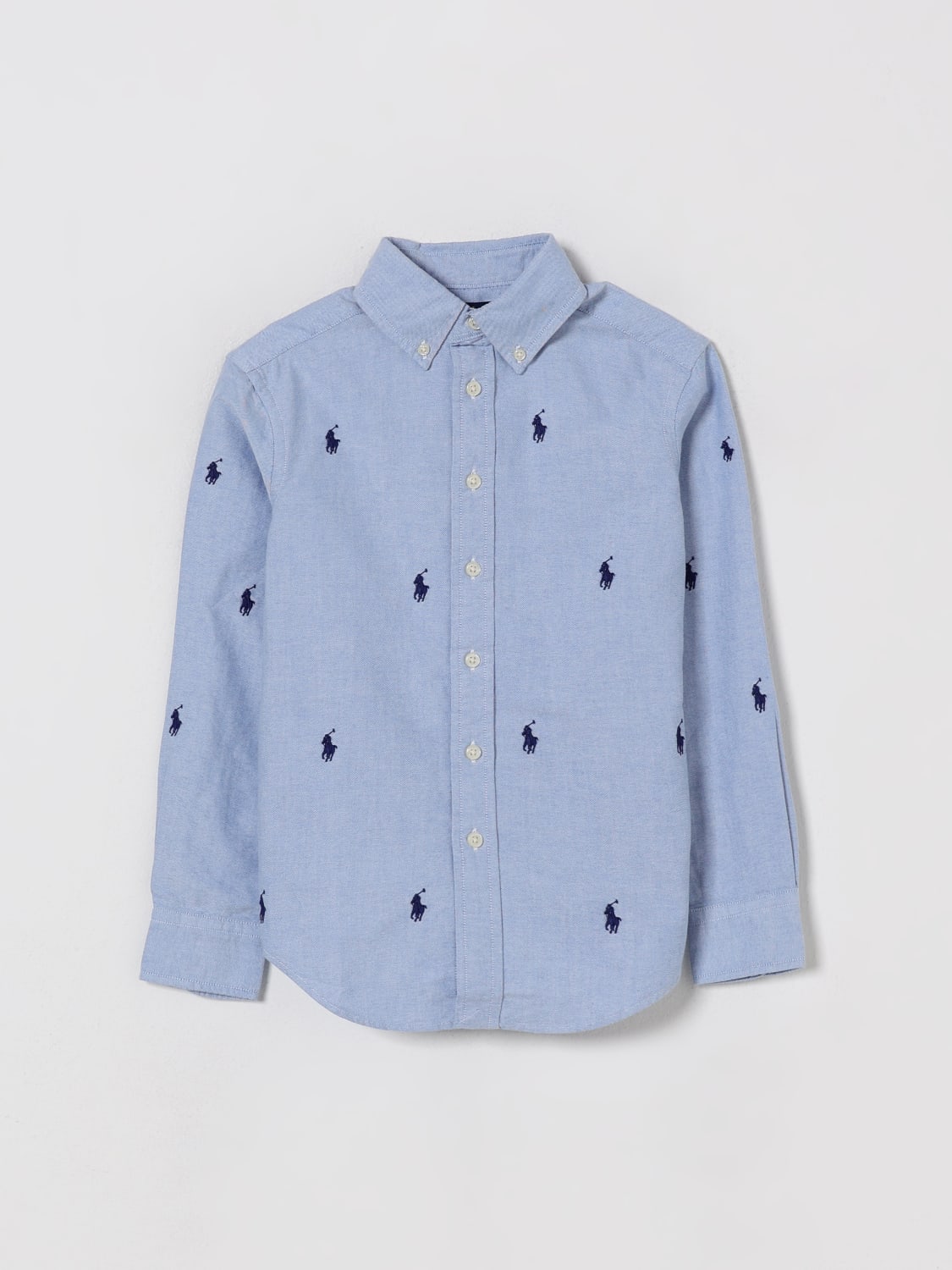 POLO RALPH LAUREN SHIRT: Sweater kids Polo Ralph Lauren, Blue - Img 1