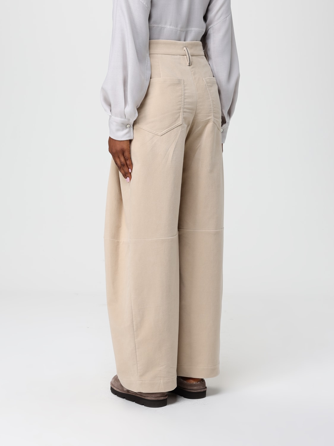 BRUNELLO CUCINELLI PANTALON: Pantalon femme Brunello Cucinelli, Sable - Img 3
