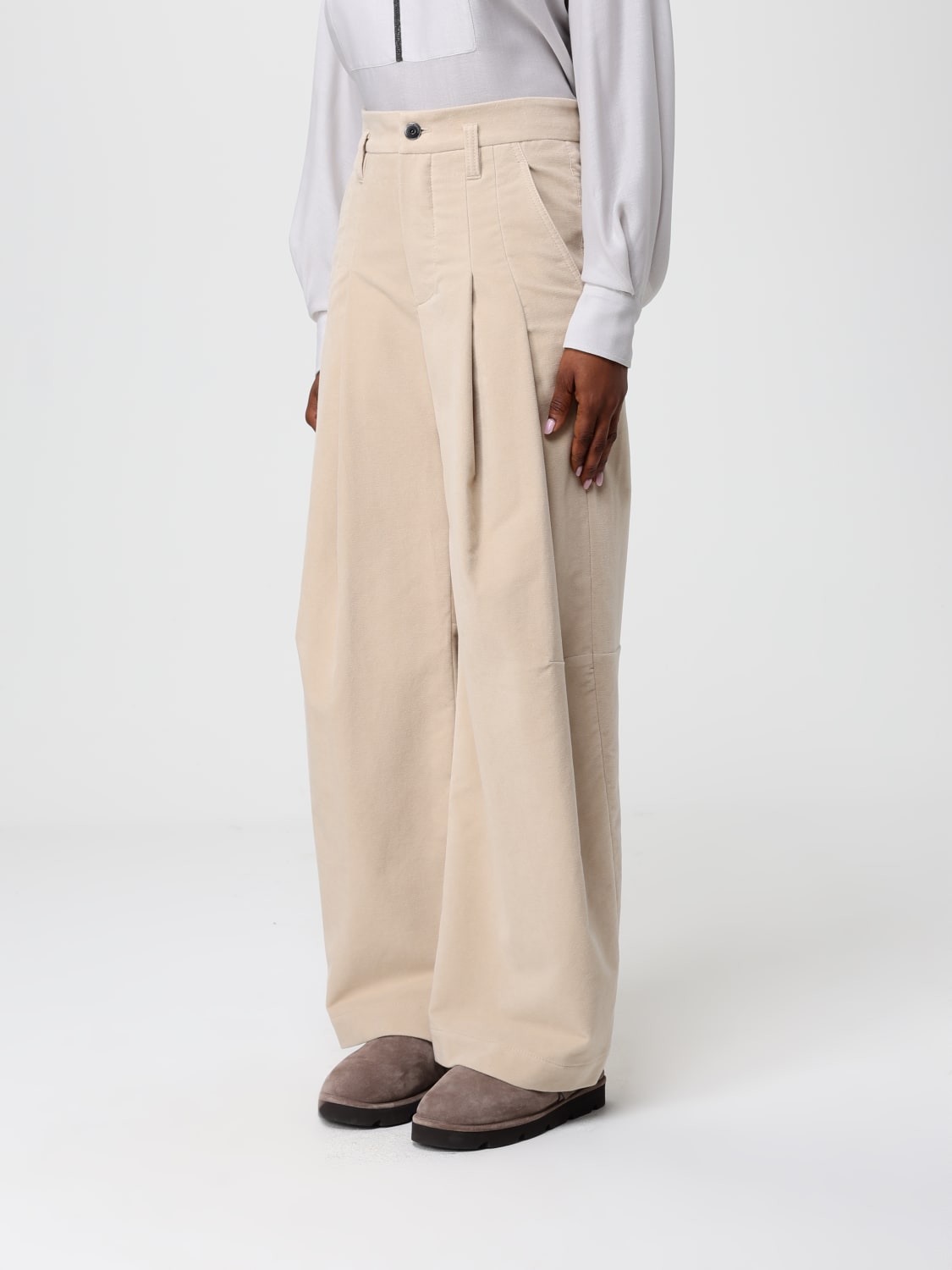 BRUNELLO CUCINELLI PANTALON: Pantalon femme Brunello Cucinelli, Sable - Img 4