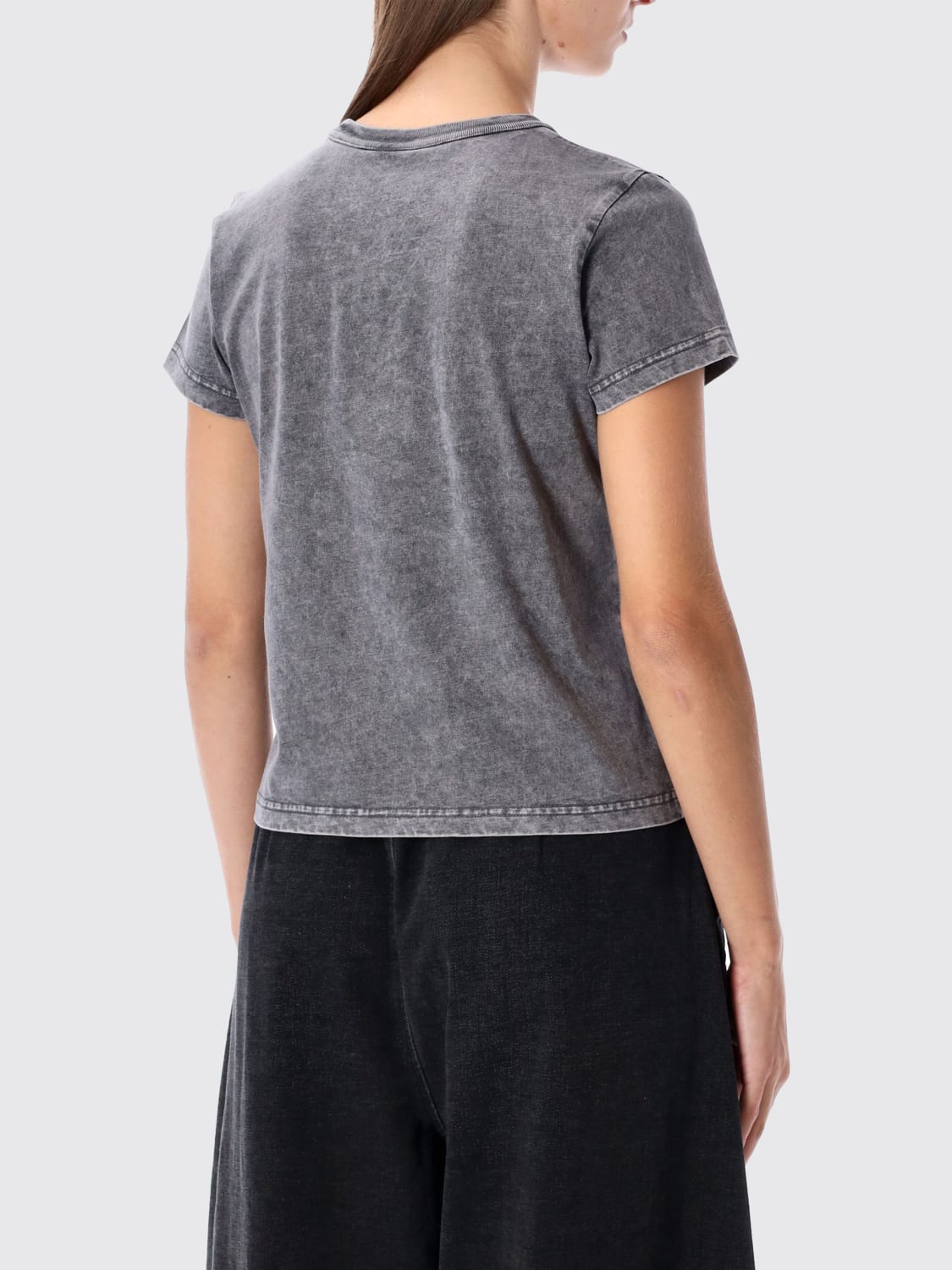 T BY ALEXANDER WANG T-SHIRT: T-shirt femme T by Alexander Wang, Gris - Img 2