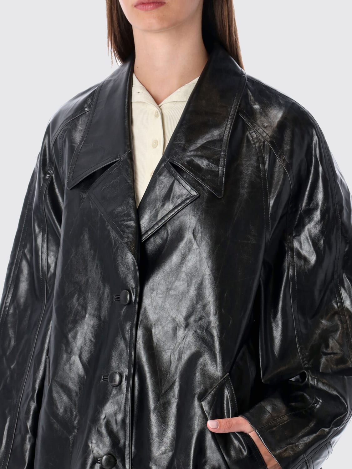 LOW CLASSIC JACKET: Coat woman Low Classic, Black - Img 3