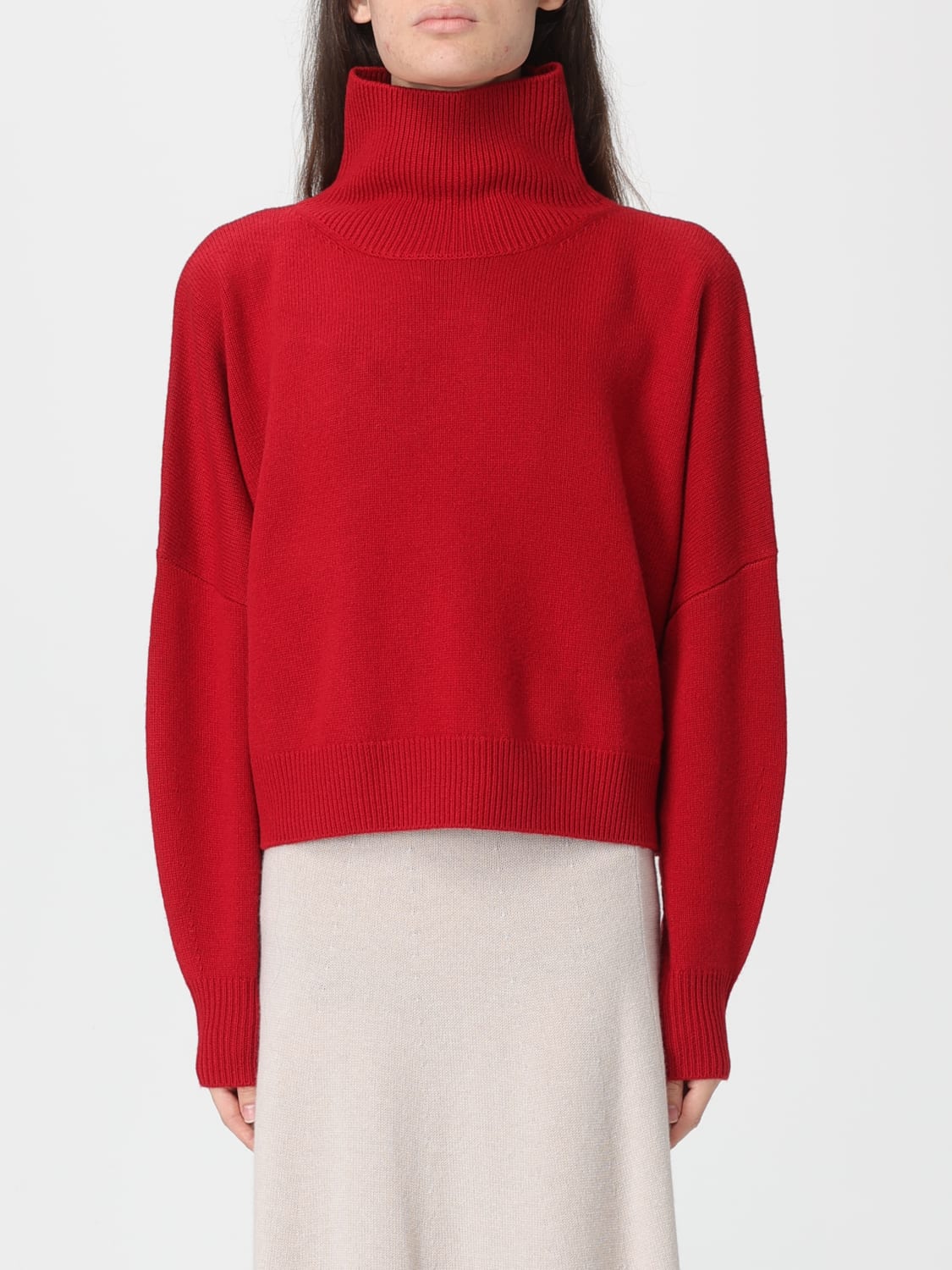 LOU LOU STUDIO MAGLIA: Maglia in misto lana Lou Lou Studio, Rosso - Img 1