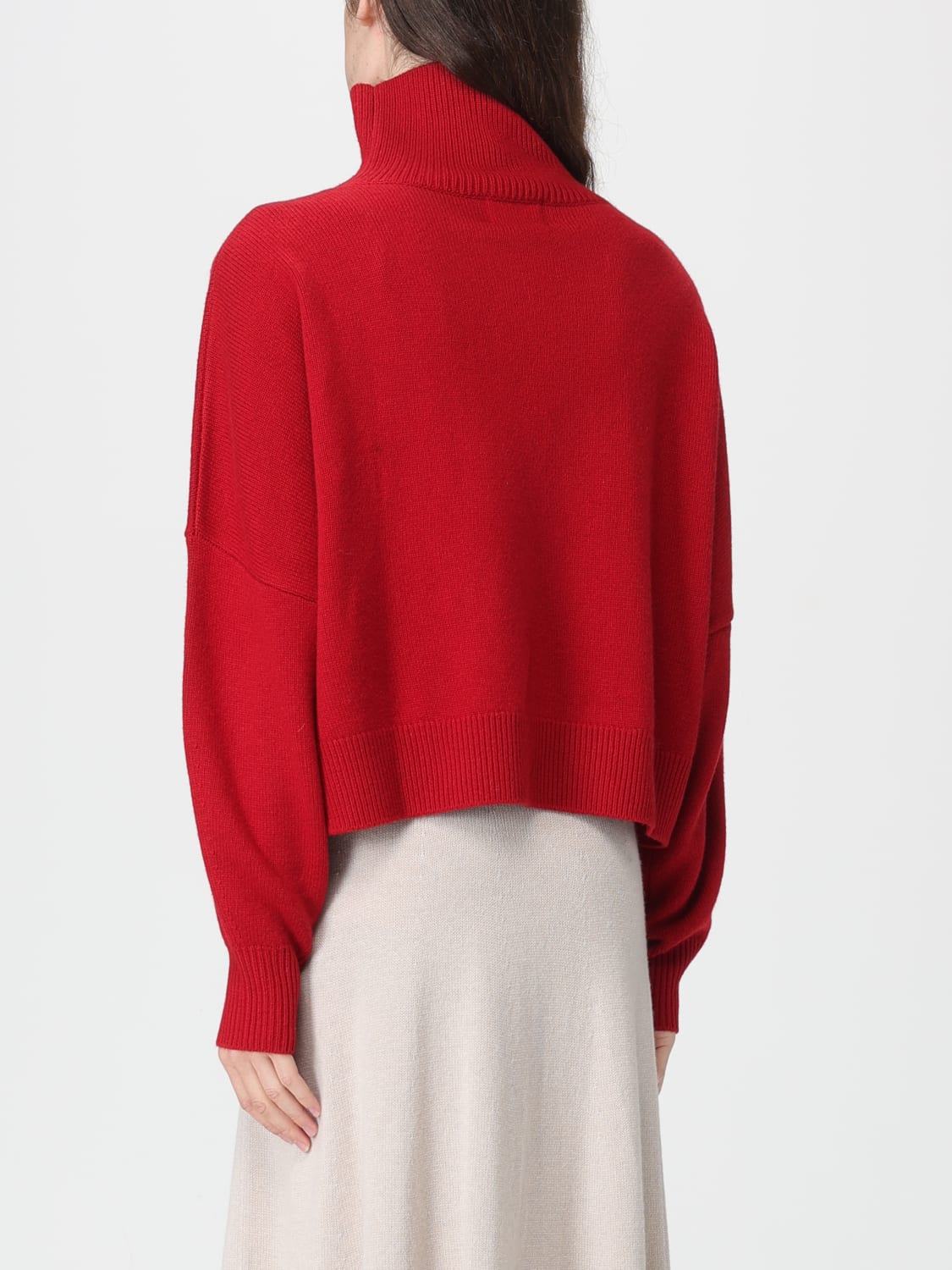 LOU LOU STUDIO MAGLIA: Maglia in misto lana Lou Lou Studio, Rosso - Img 2