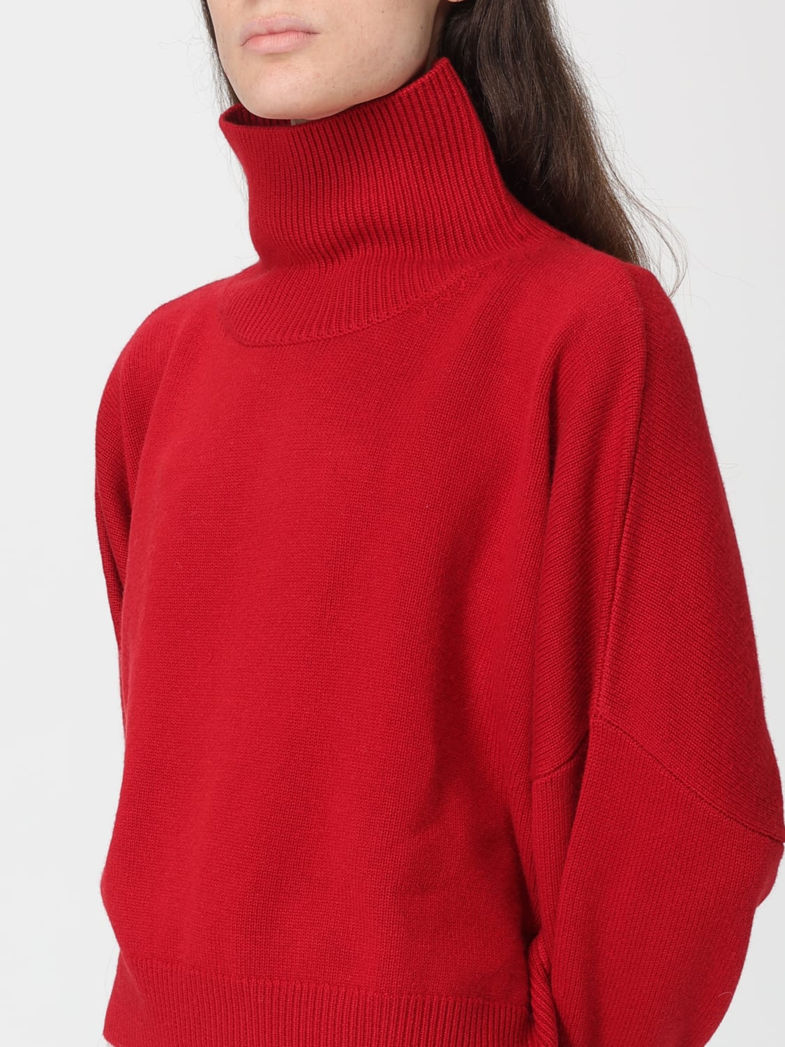 LOU LOU STUDIO MAGLIA: Maglia in misto lana Lou Lou Studio, Rosso - Img 3