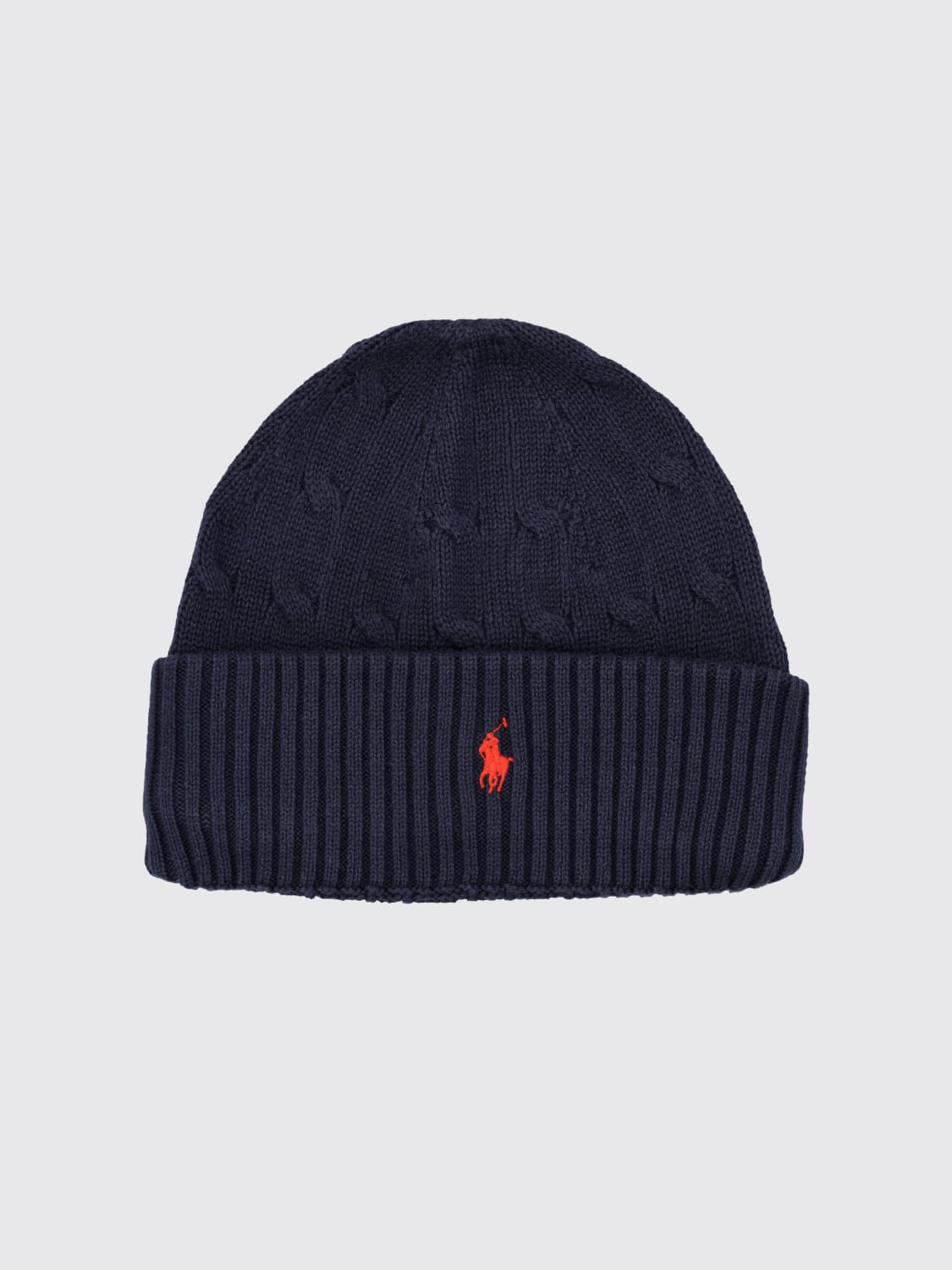POLO RALPH LAUREN GORRO: Gorro niños Polo Ralph Lauren, Azul Oscuro - Img 1