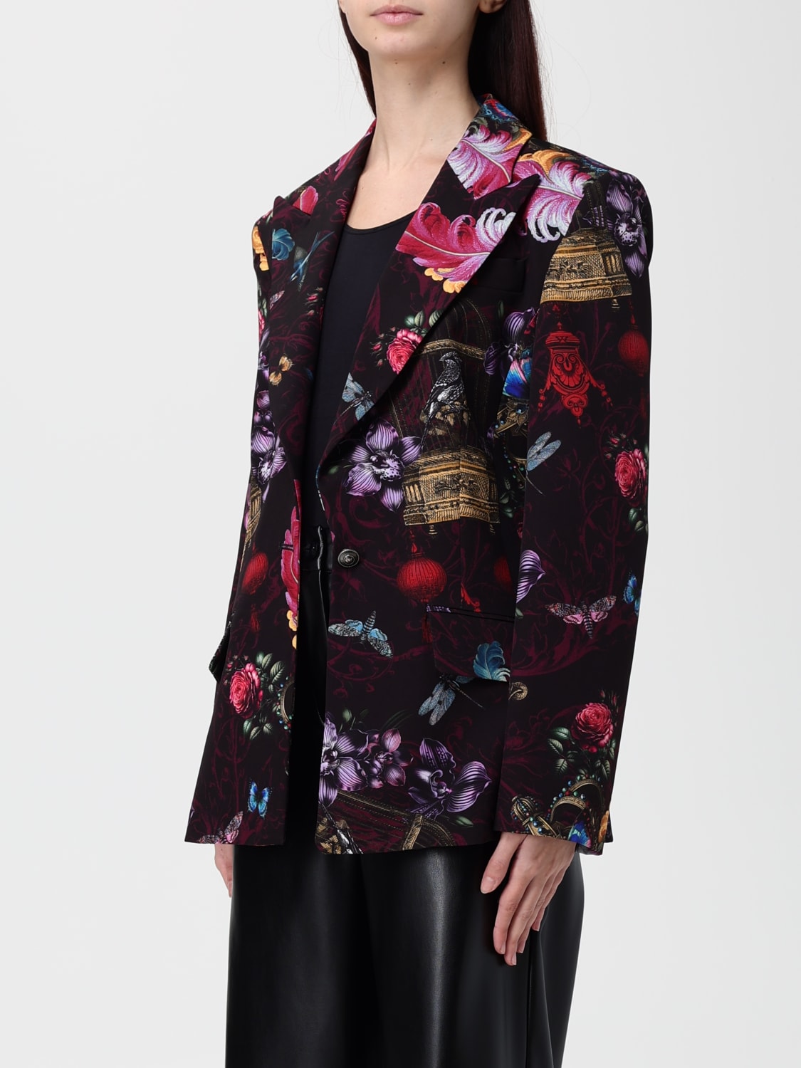 VERSACE JEANS COUTURE GIACCA: Blazer Versace Jeans Couture in crêpe, Nero - Img 3