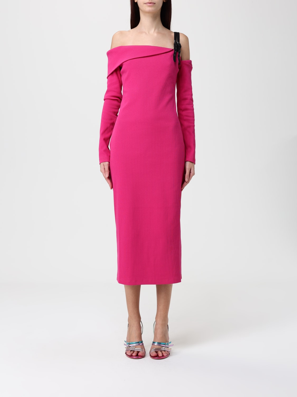 VERSACE JEANS COUTURE DRESS: Dress woman Versace Jeans Couture, Pink - Img 1