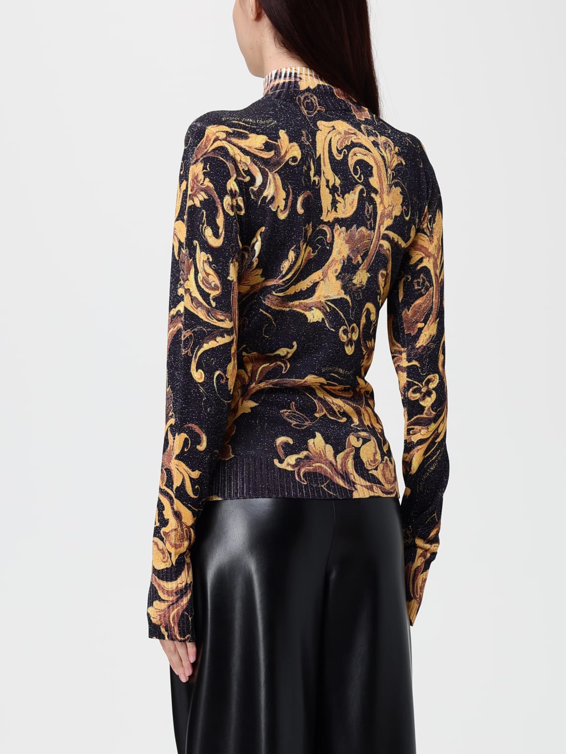 VERSACE JEANS COUTURE SWEATER: Sweater woman Versace Jeans Couture, Black - Img 2