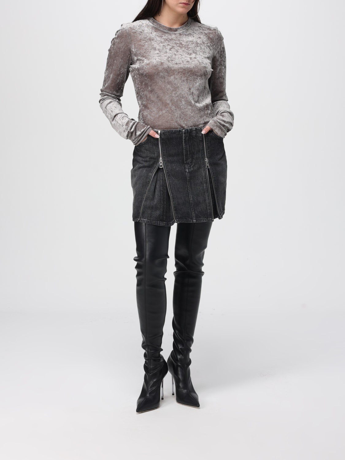 JEAN PAUL GAULTIER FALDA: Falda mujer Jean Paul Gaultier, Negro - Img 2