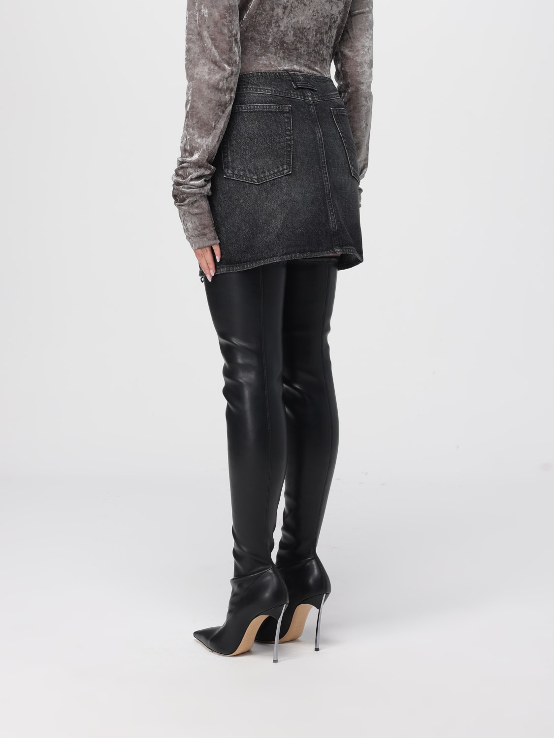 JEAN PAUL GAULTIER FALDA: Falda mujer Jean Paul Gaultier, Negro - Img 3