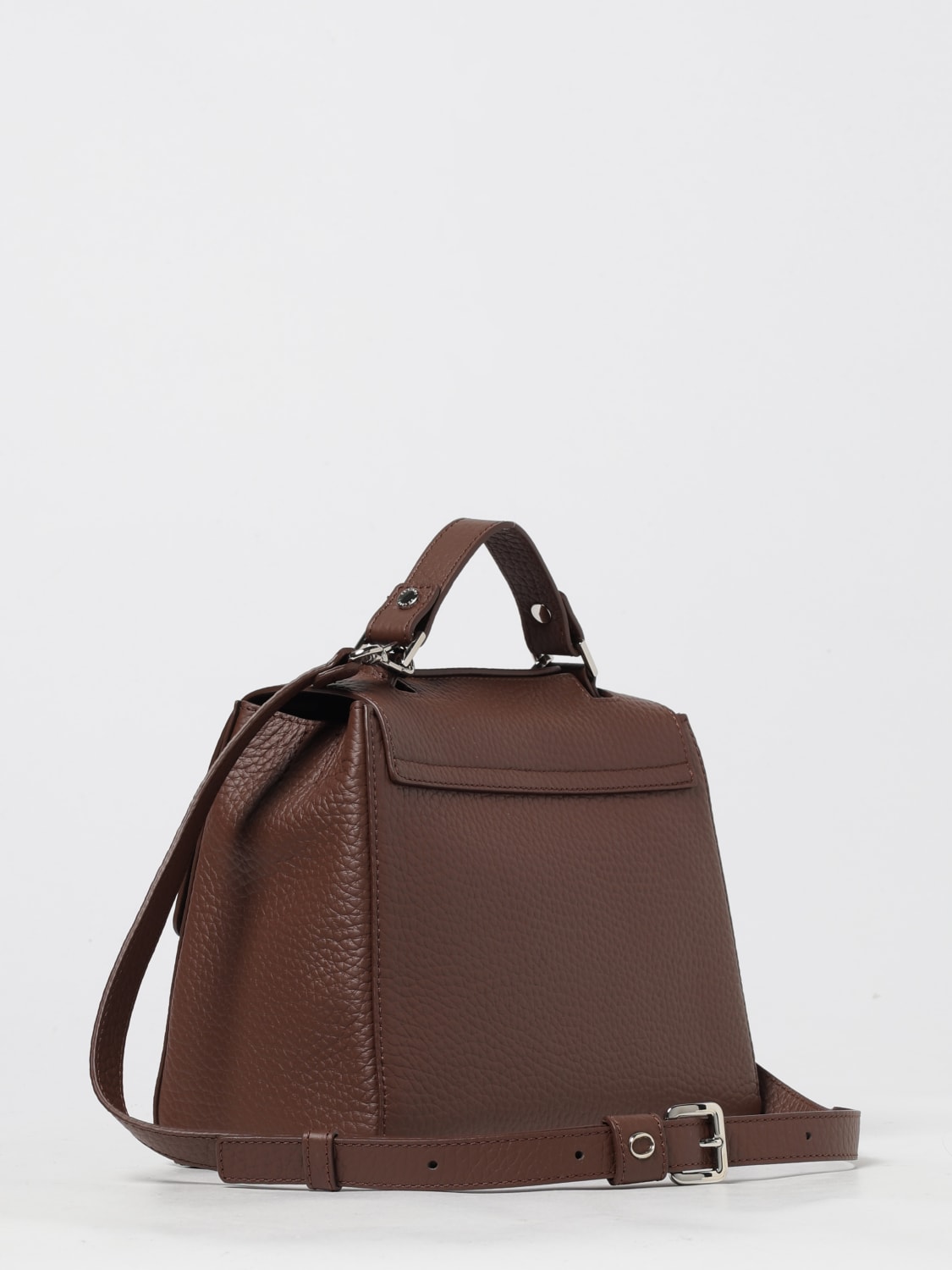 ORCIANI SAC À MAIN: Sac porté main femme Orciani, Marron - Img 2