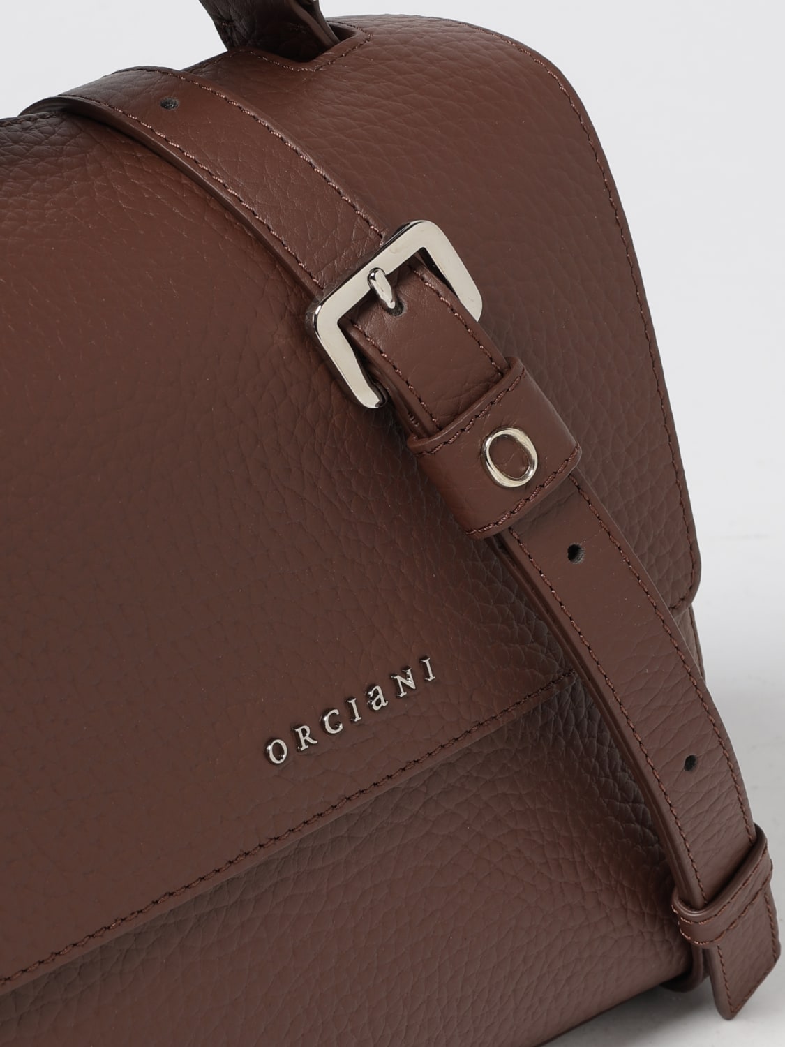 ORCIANI SAC À MAIN: Sac porté main femme Orciani, Marron - Img 3