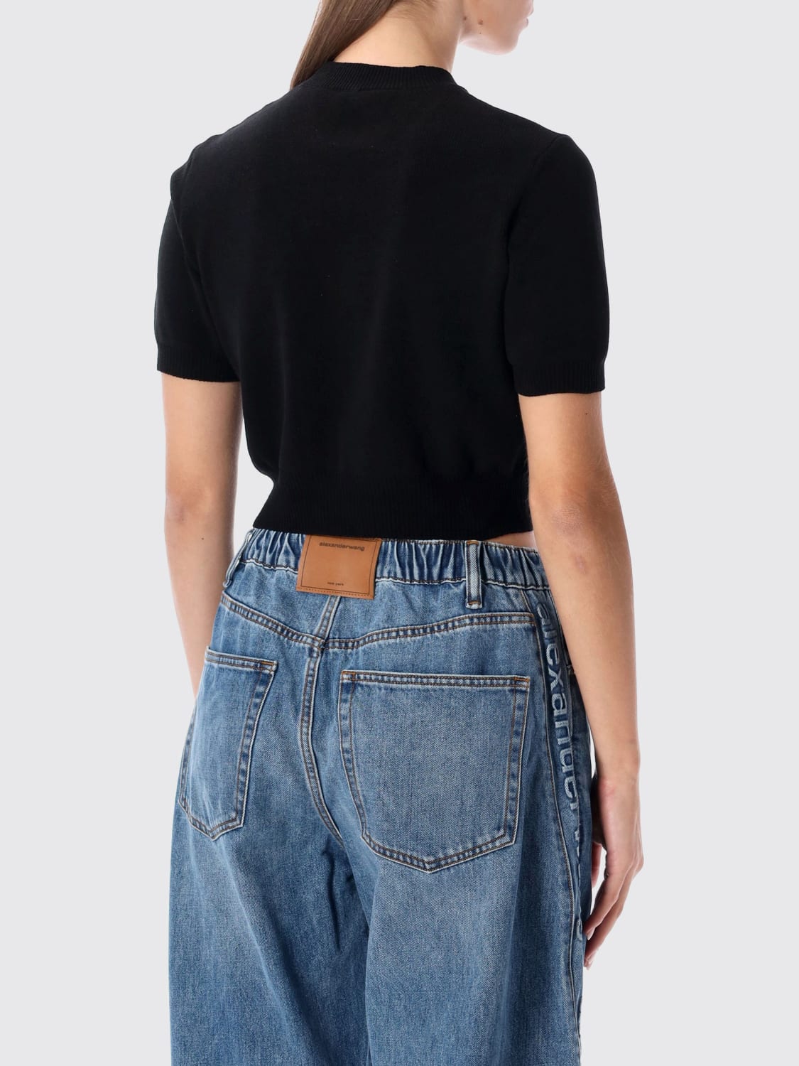 ALEXANDER WANG SWEATER: T-shirt woman Alexander Wang, Black - Img 2