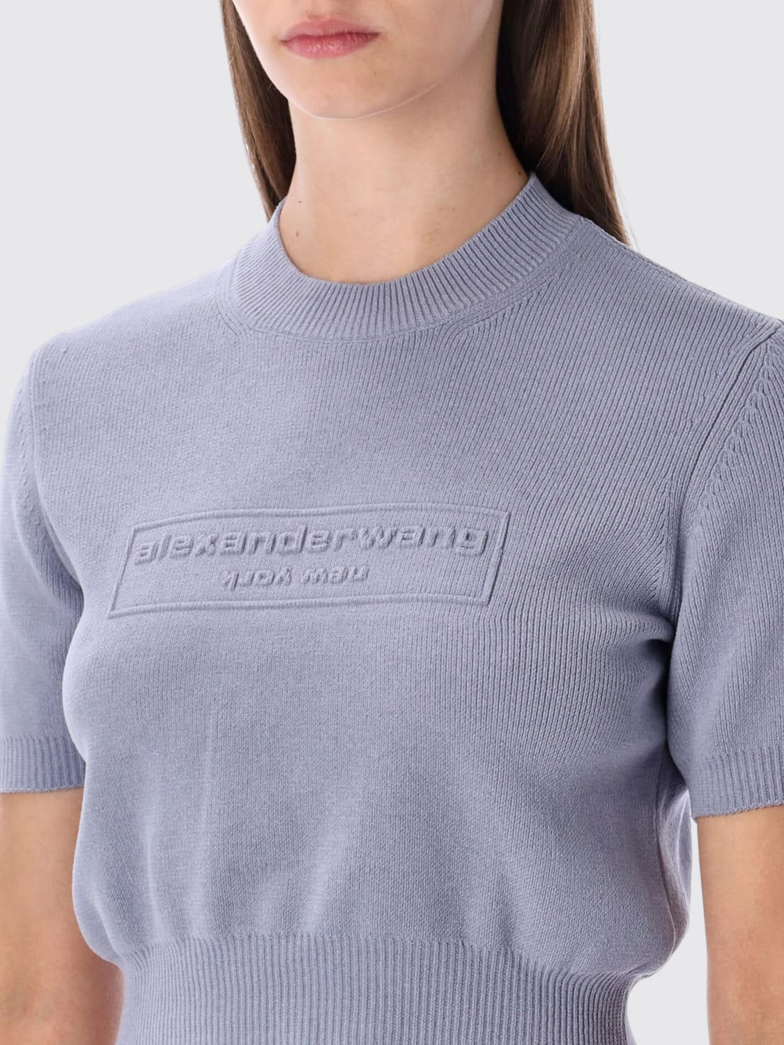 ALEXANDER WANG JUMPER: T-shirt woman Alexander Wang, Grey - Img 3