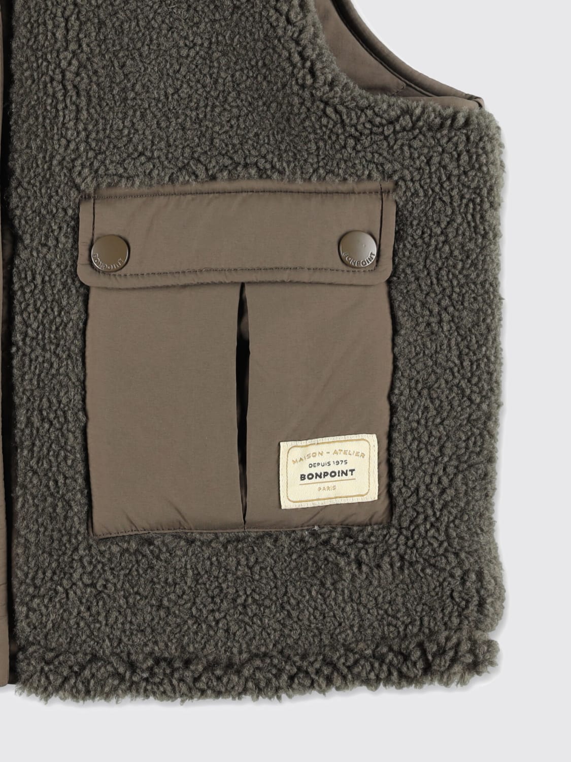 BONPOINT ЖИЛЕТ: Куртка Детское Bonpoint, Синий - Img 4