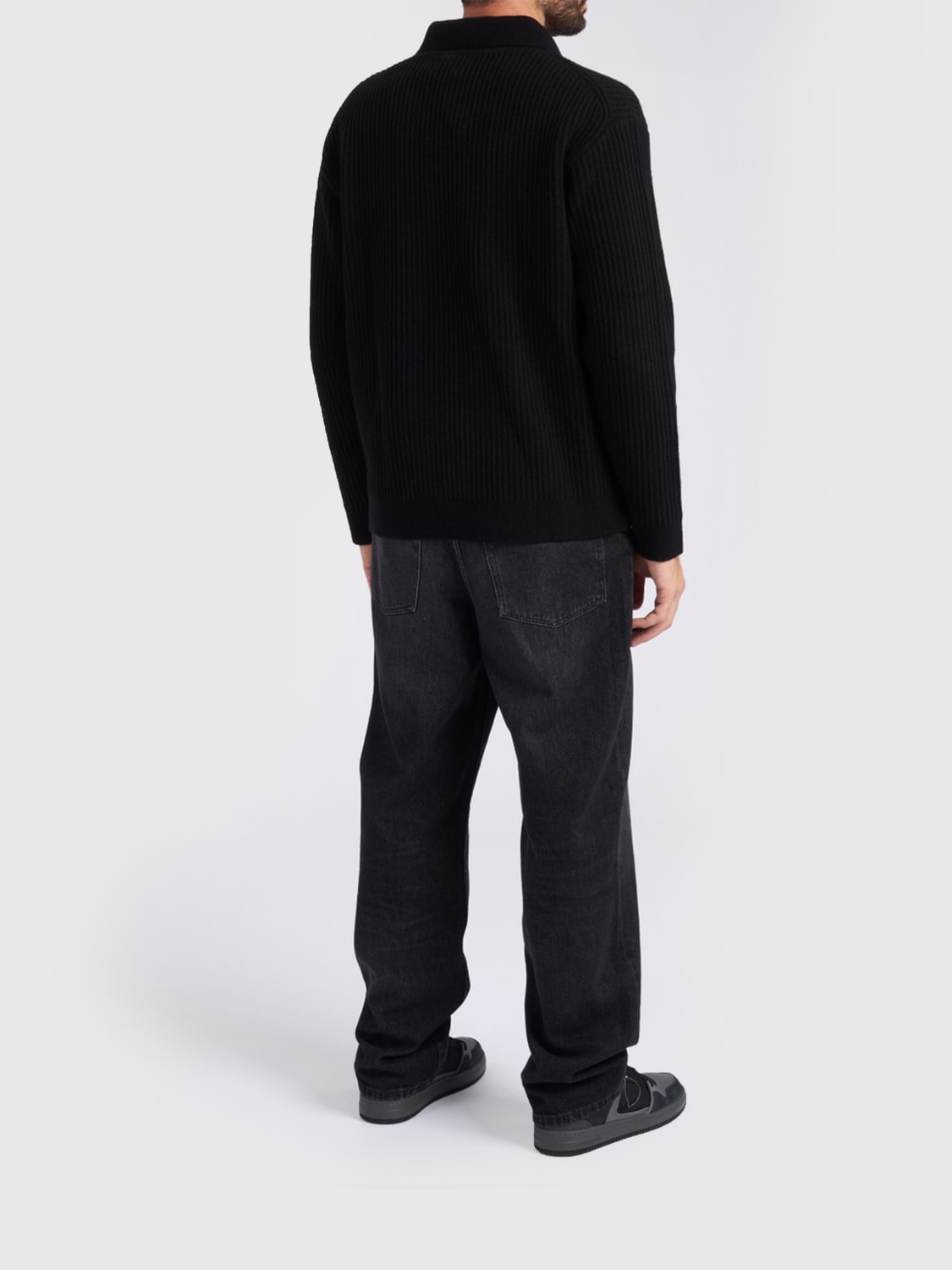MAISON KITSUNÉ POLO SHIRT: Sweater men Maison KitsunÉ, Black - Img 3