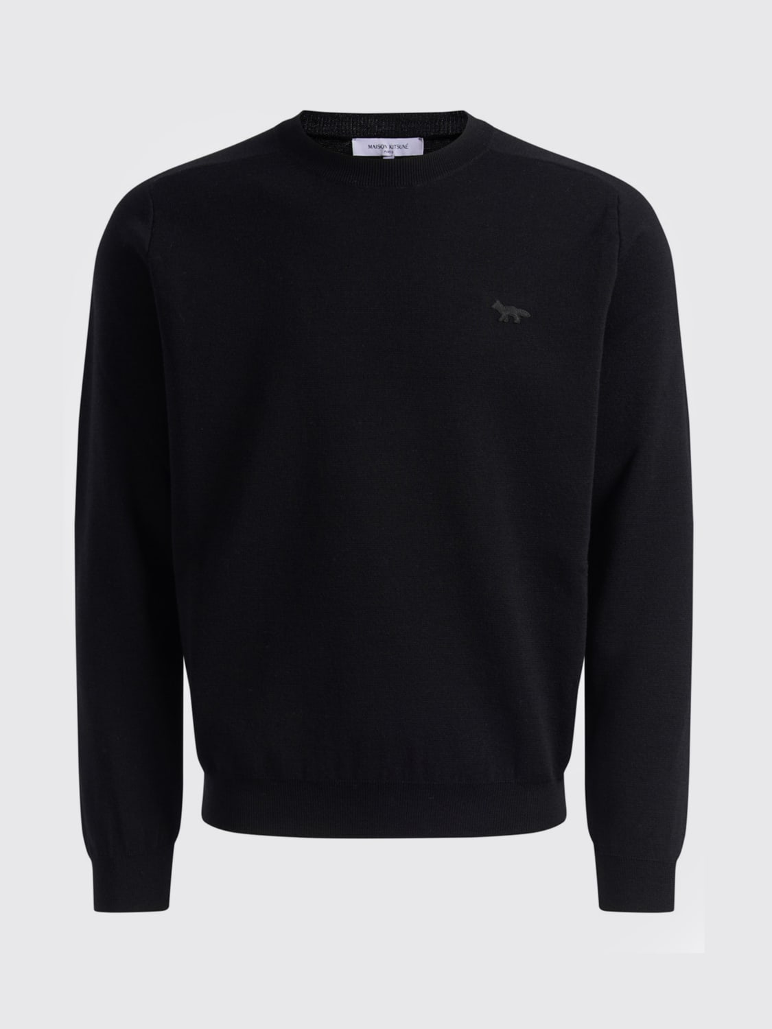 MAISON KITSUNÉ 毛衣: 卫衣 男士 Maison KitsunÉ, 黑色 - Img 5