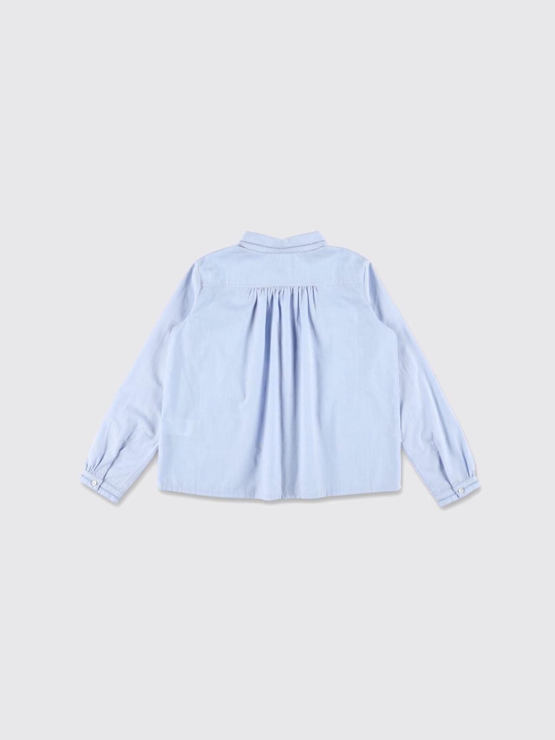 BONPOINT BLUSE: T-shirt kinder Bonpoint, Himmelblau - Img 2