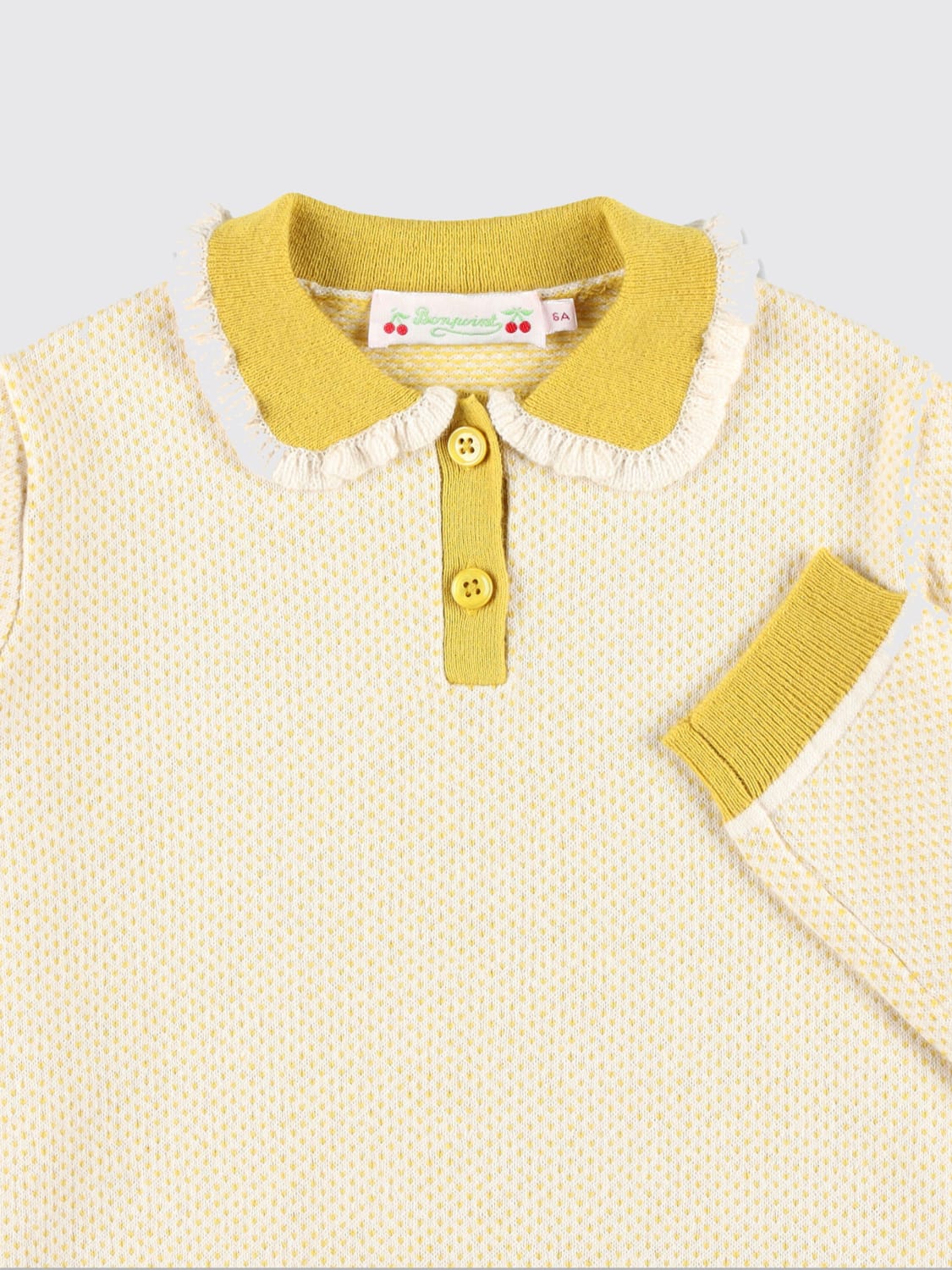 BONPOINT POLO SHIRT: T-shirt kids Bonpoint, Beige - Img 3