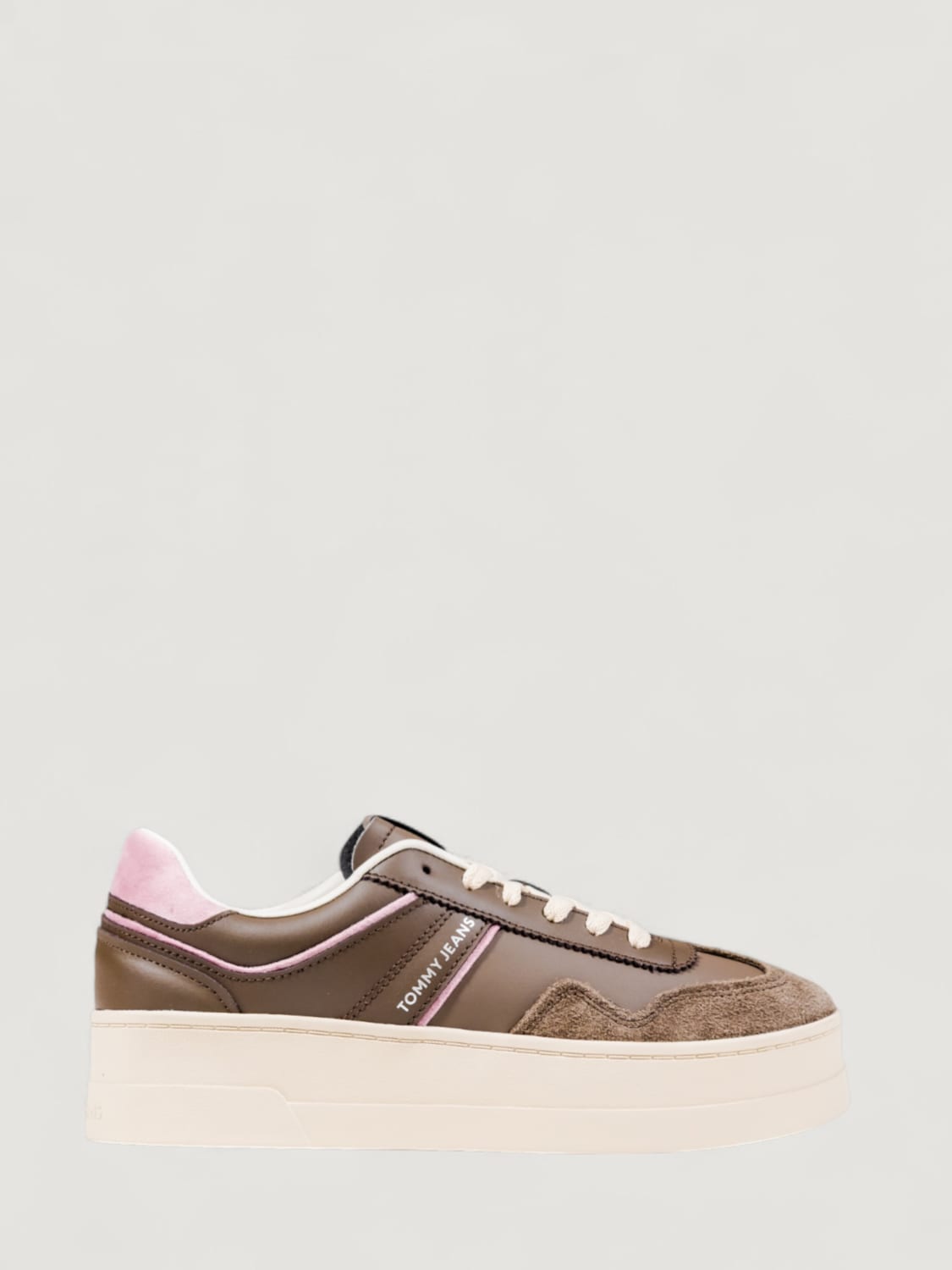 TOMMY JEANS SNEAKERS: Sneakers woman Tommy Jeans, Brown - Img 1