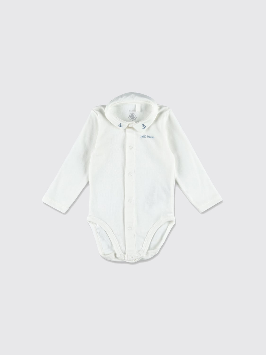 PETIT BATEAU BODYSUIT: Romper kids Petit Bateau, White - Img 1
