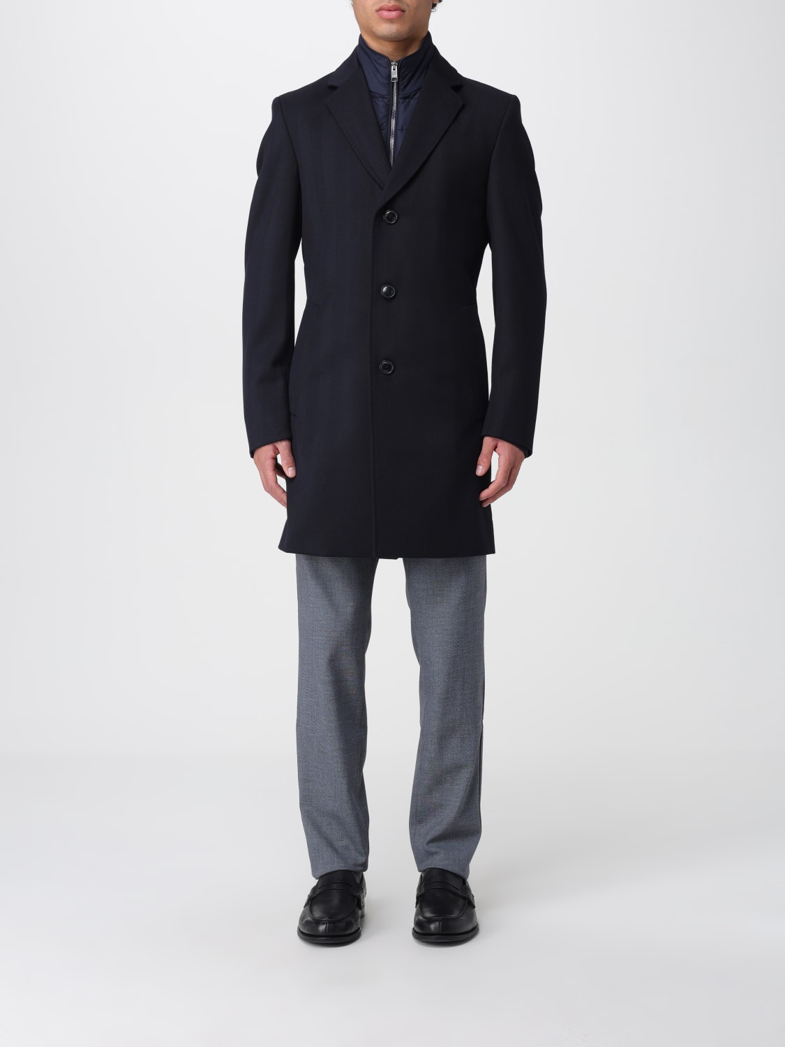 BOSS ABRIGO: Abrigo hombre Boss, Azul Oscuro - Img 1