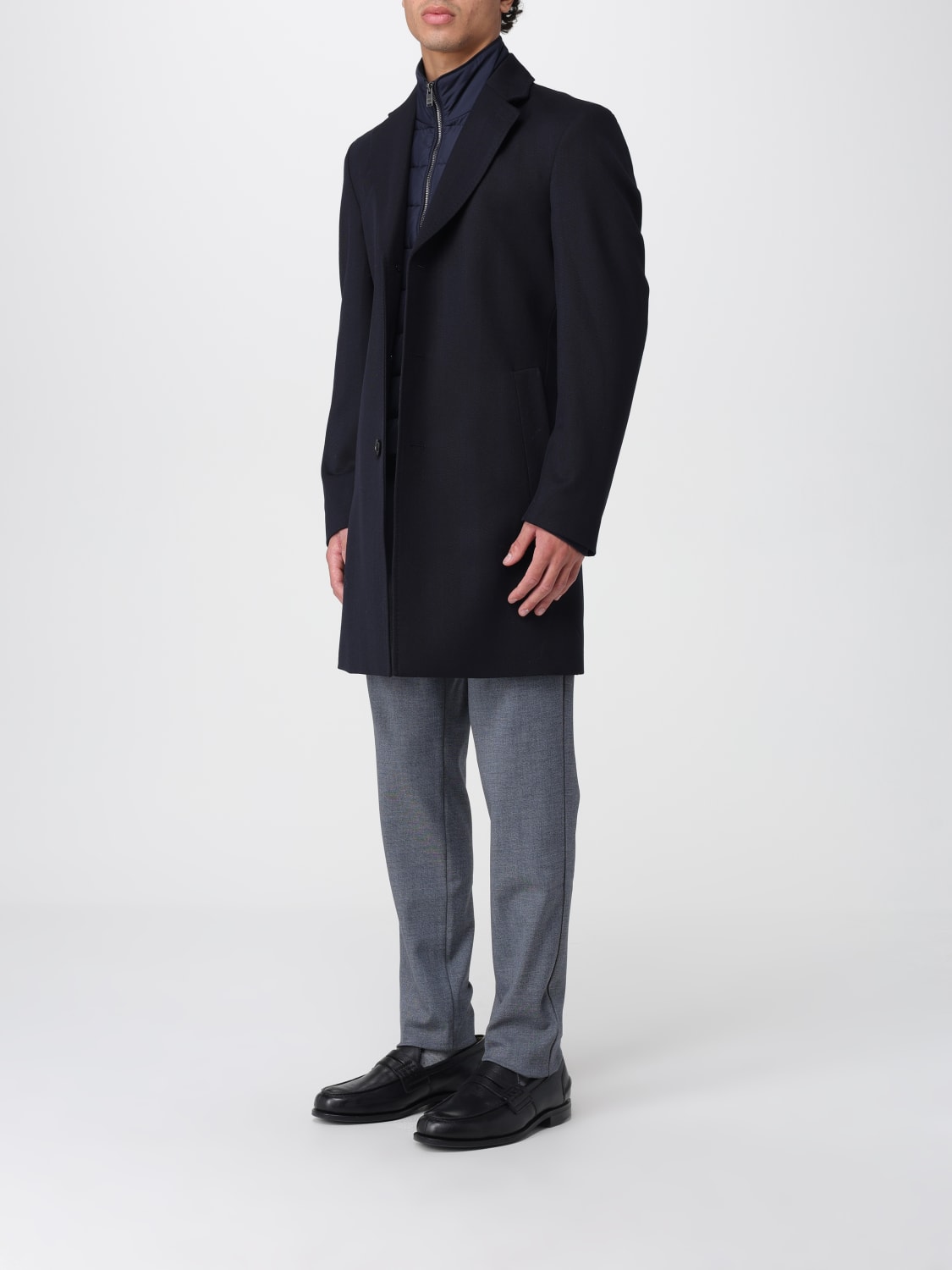 BOSS ABRIGO: Abrigo hombre Boss, Azul Oscuro - Img 3