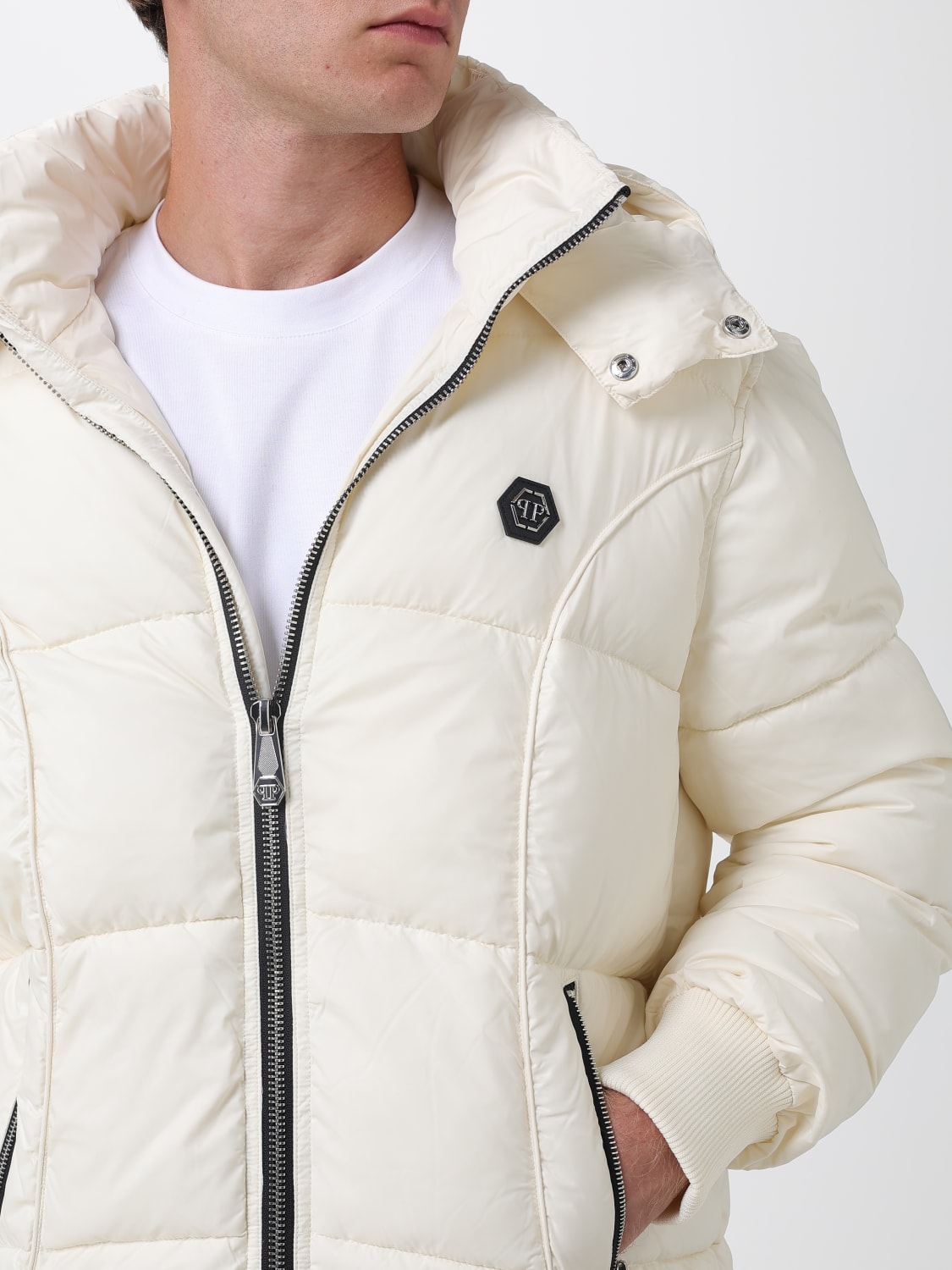 PHILIPP PLEIN JACKET: Jacket men Philipp Plein, Beige - Img 4