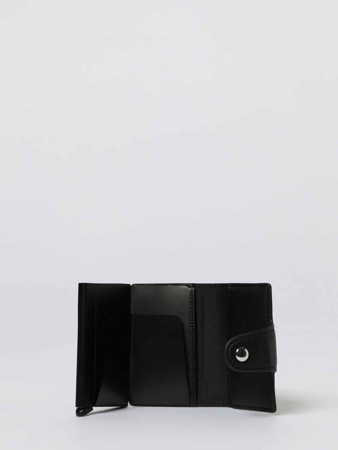 BOSS PORTAFOGLIO: Portacarte di credito Boss in pelle sintetica a grana , Nero - Img 2