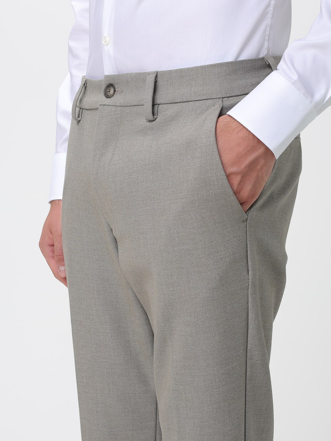 BOSS PANTALONI: Pantalone Boss in tessuto stretch , Verde - Img 3