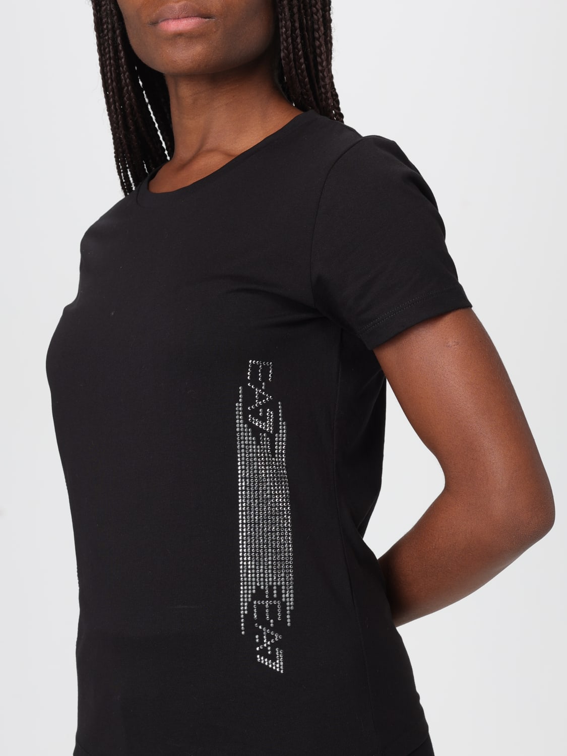 EA7 T-SHIRT: T-shirt damen Ea7, Schwarz - Img 3