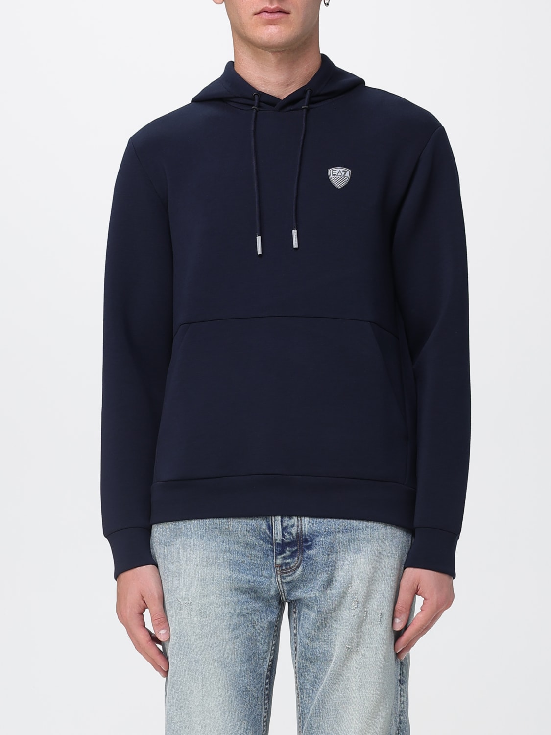 EA7 SWEATSHIRT: Pullover herren Ea7, Blau - Img 1
