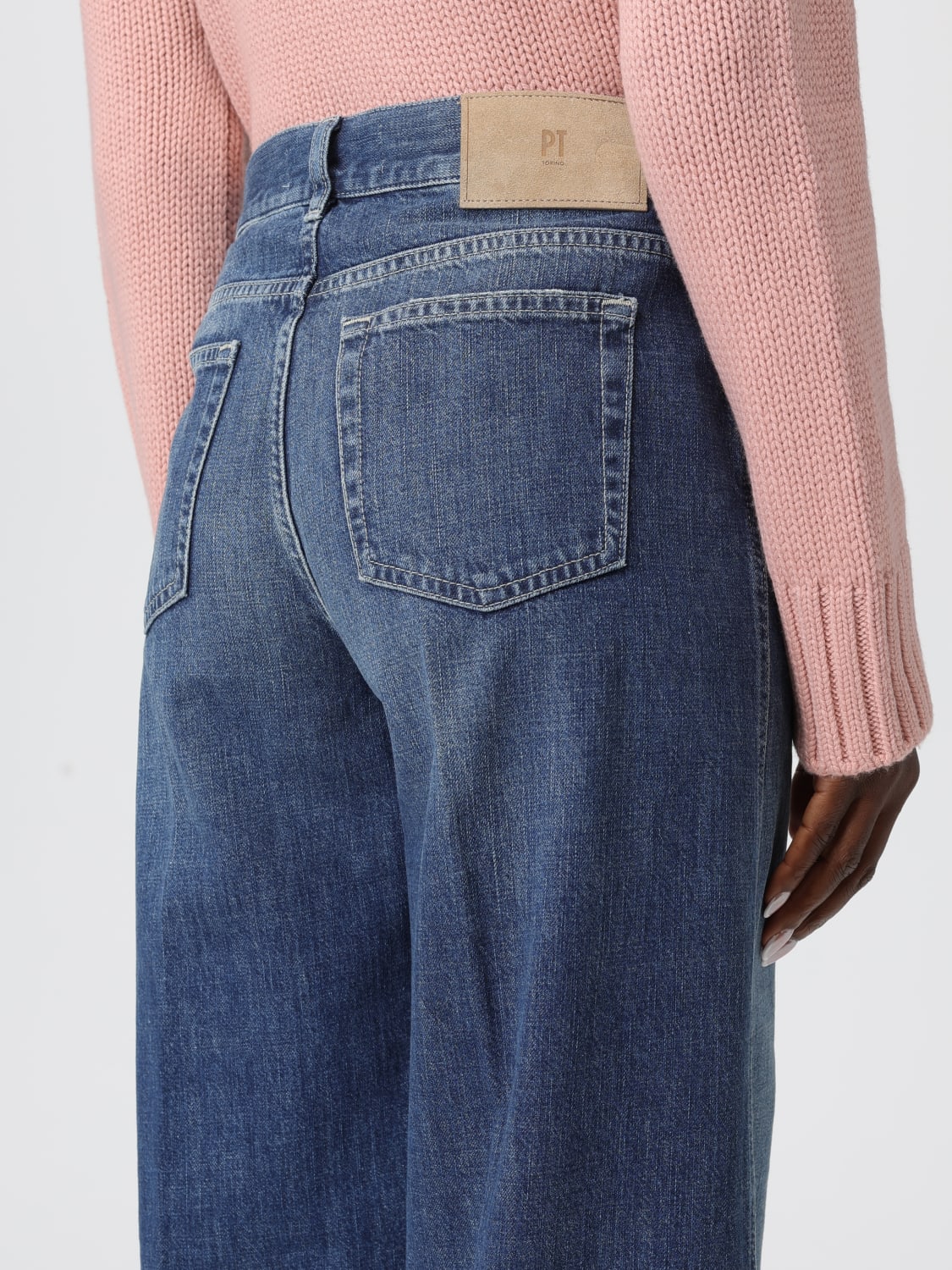 PT TORINO JEANS: Jeans femme Pt Torino, Denim - Img 3