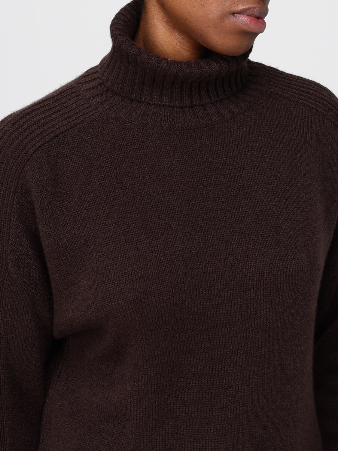 ALLUDE JERSEY: Jersey mujer Allude, Marrón - Img 3