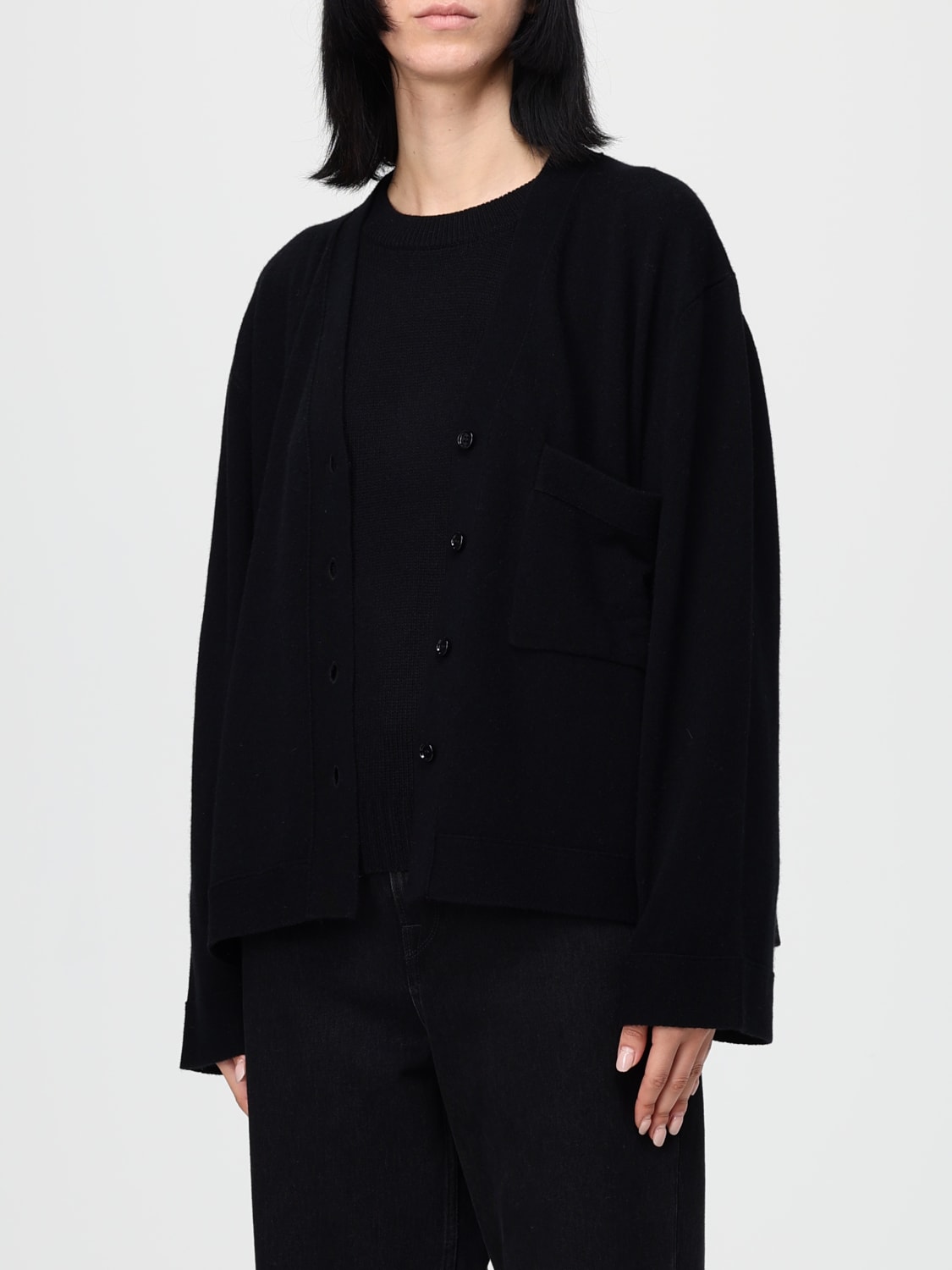 ALLUDE JERSEY: Cárdigan mujer Allude, Negro - Img 3