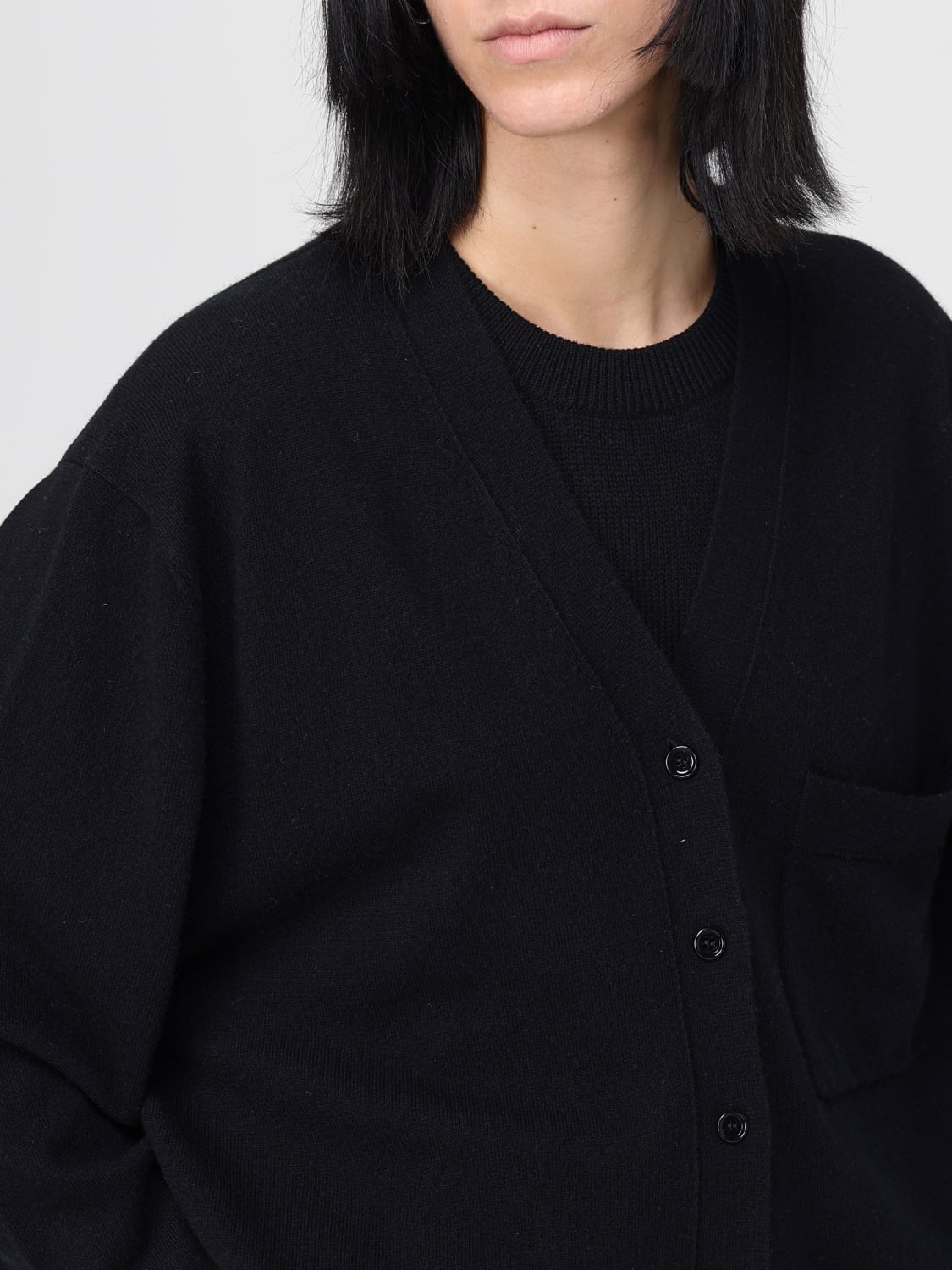 ALLUDE JERSEY: Cárdigan mujer Allude, Negro - Img 4