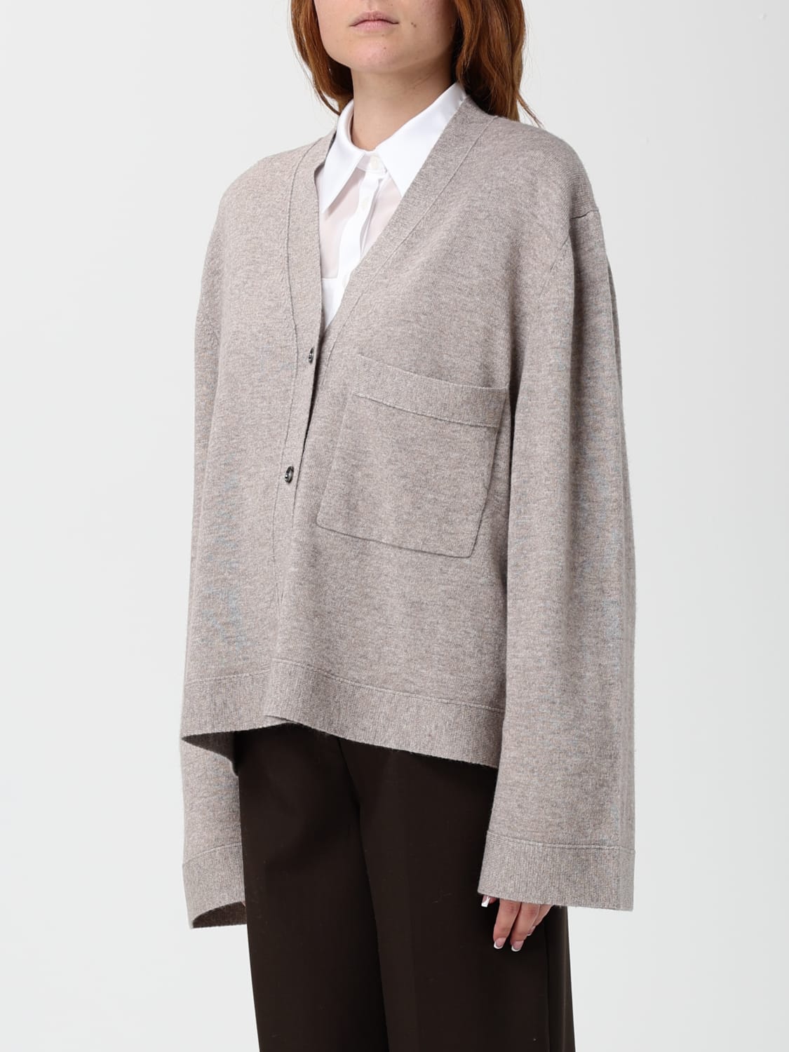 ALLUDE JERSEY: Cárdigan mujer Allude, Beige - Img 3