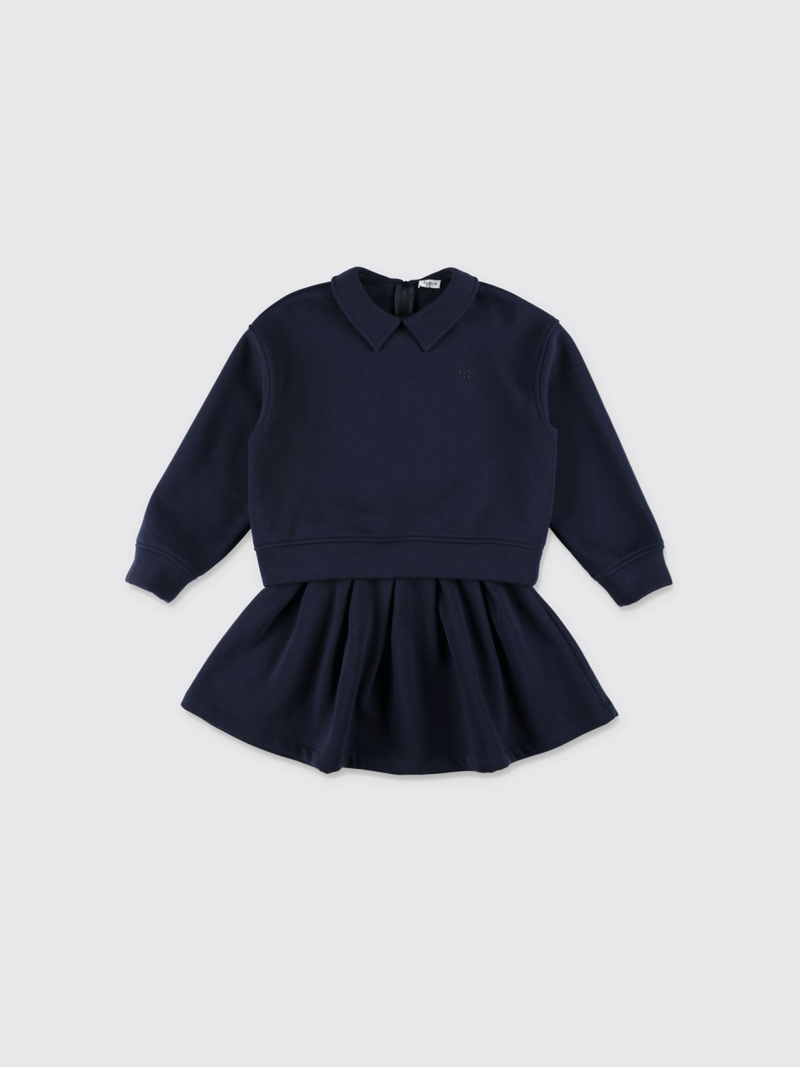 IL GUFO CONJUNTO: Vestido niños Il Gufo, Azul Oscuro - Img 1