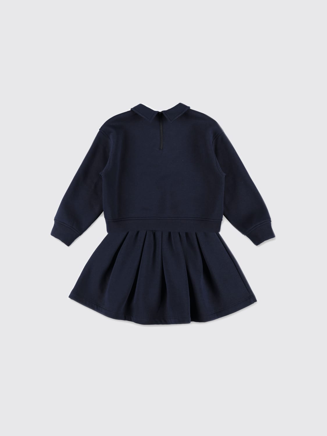IL GUFO CONJUNTO: Vestido niños Il Gufo, Azul Oscuro - Img 2