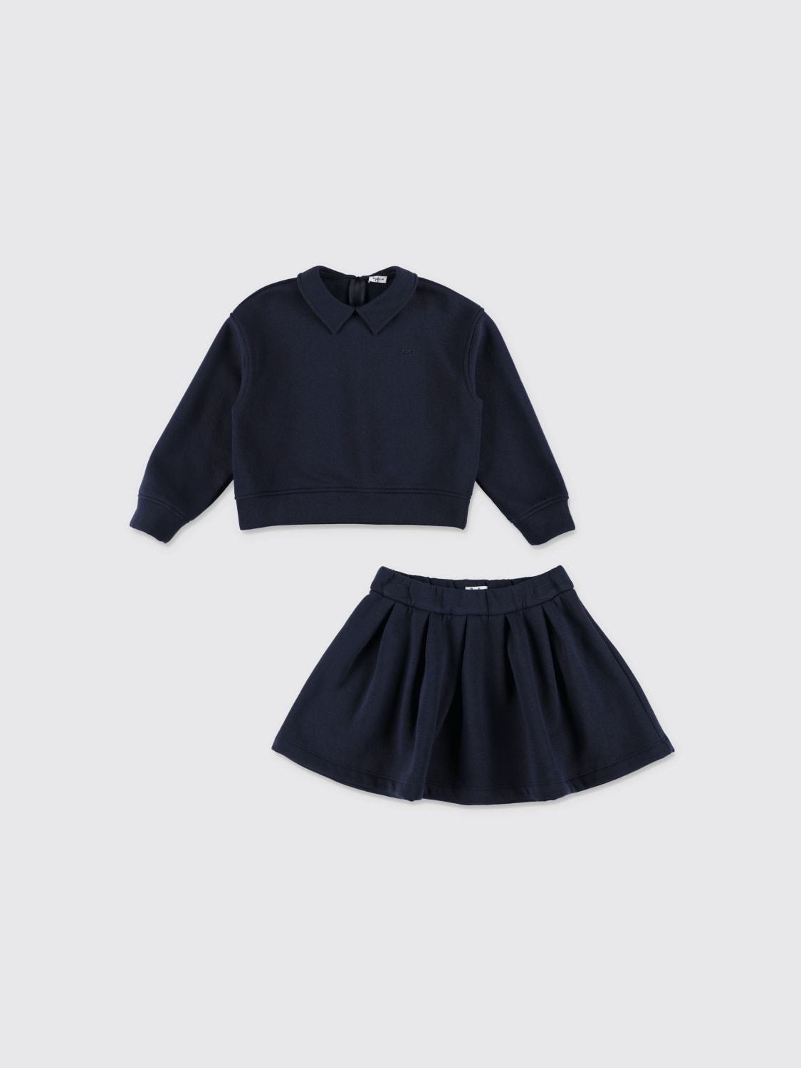 IL GUFO CONJUNTO: Vestido niños Il Gufo, Azul Oscuro - Img 3