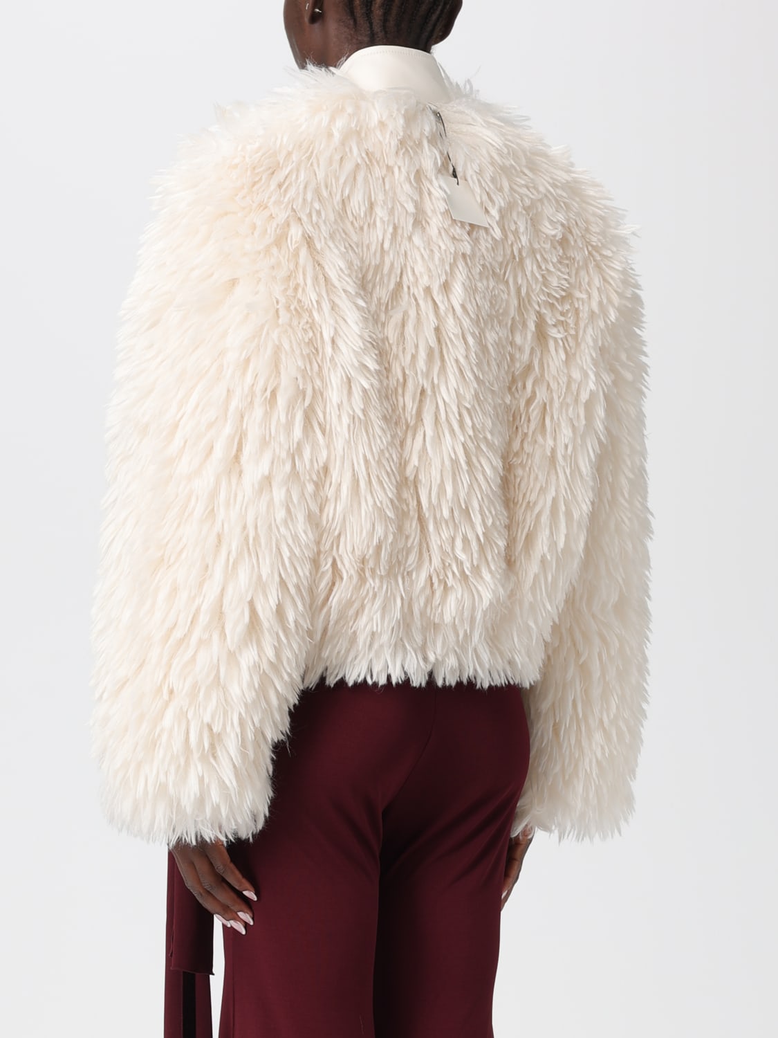 APPARIS ABRIGO DE PIEL: Abrigos de piel mujer Apparis, Blanco - Img 2